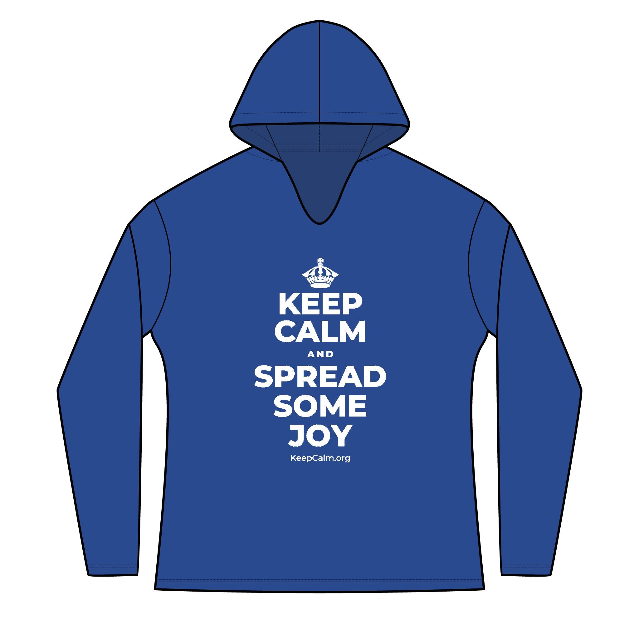 KEEP CALM AND SPREAD SOME JOY Women's Long Sleeve Hoodie