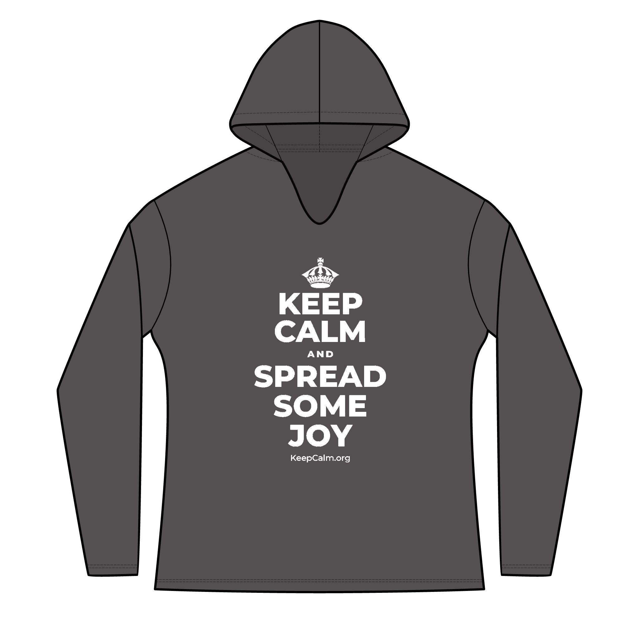 KEEP CALM AND SPREAD SOME JOY Women's Long Sleeve Hoodie