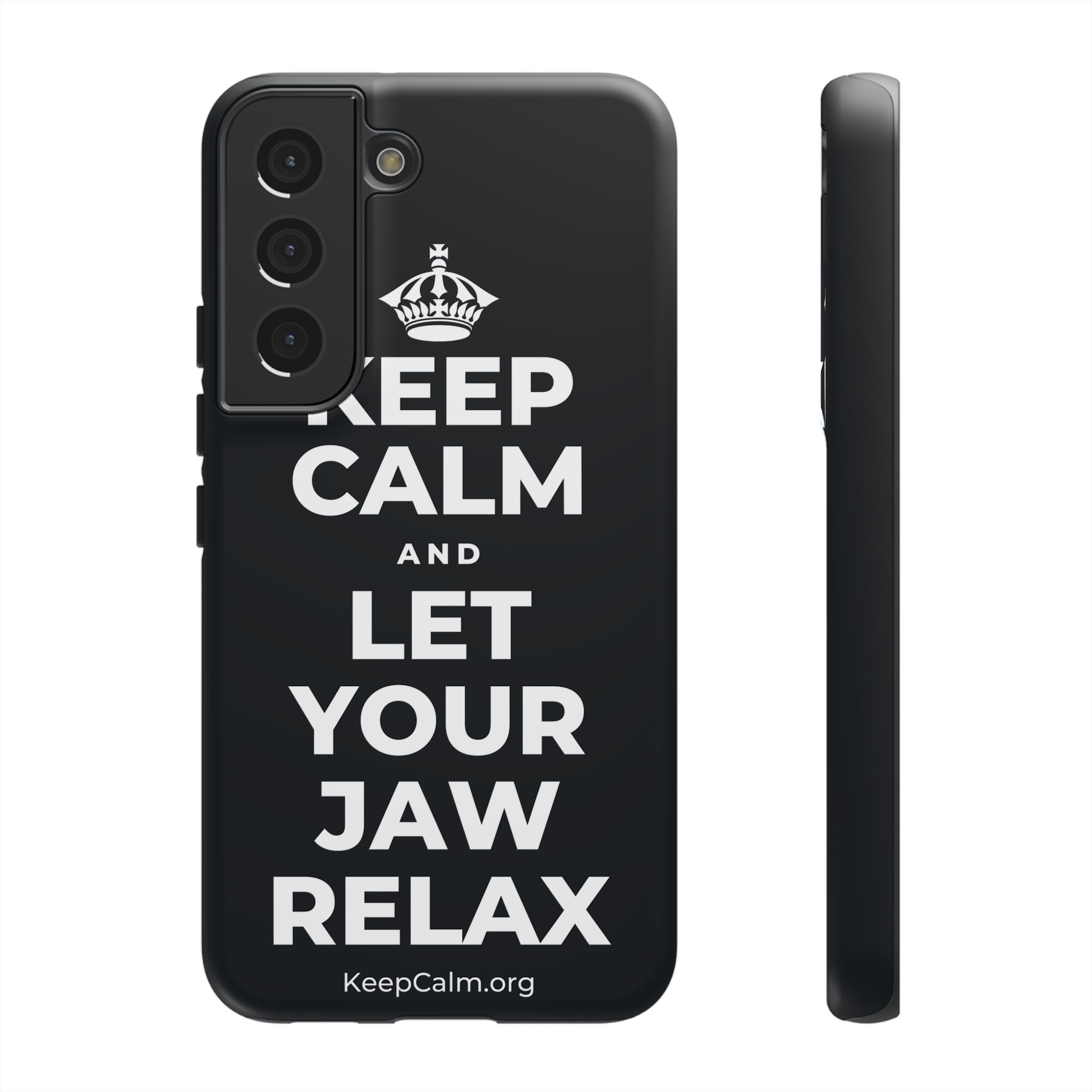 KEEP CALM AND LET YOUR JAW RELAX Phone Case (Dark)