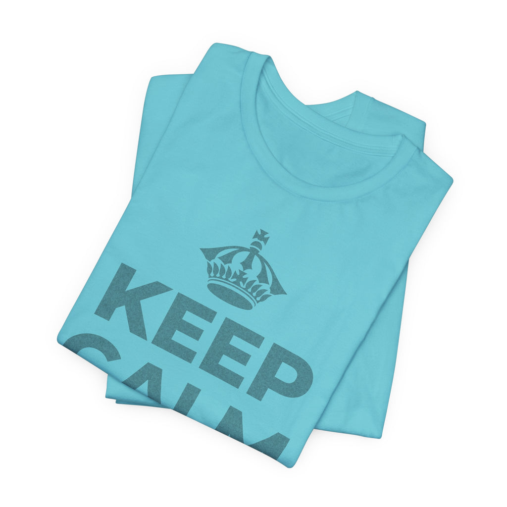 KEEP CALM AND 相信好事正在路上 T-Shirt (Soft Cream–Heather Mauve)