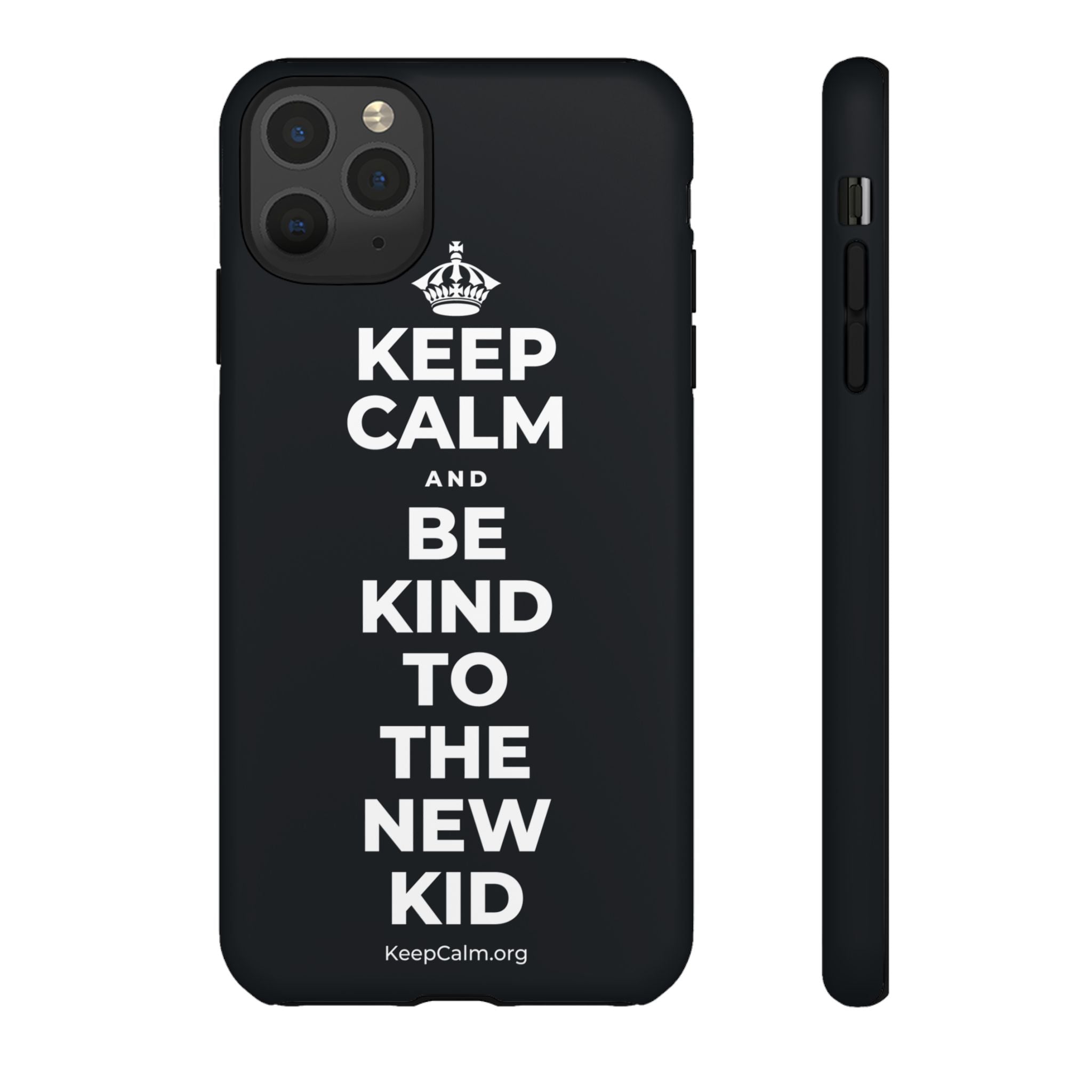 KEEP CALM AND BE KIND TO THE NEW KID Phone Case (Dark)