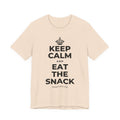 KEEP CALM AND EAT THE SNACK T-Shirt (Soft Cream–Heather Mauve)