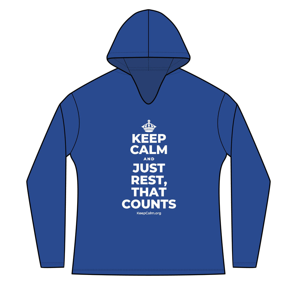 KEEP CALM AND JUST REST, THAT COUNTS Women's Long Sleeve Hoodie