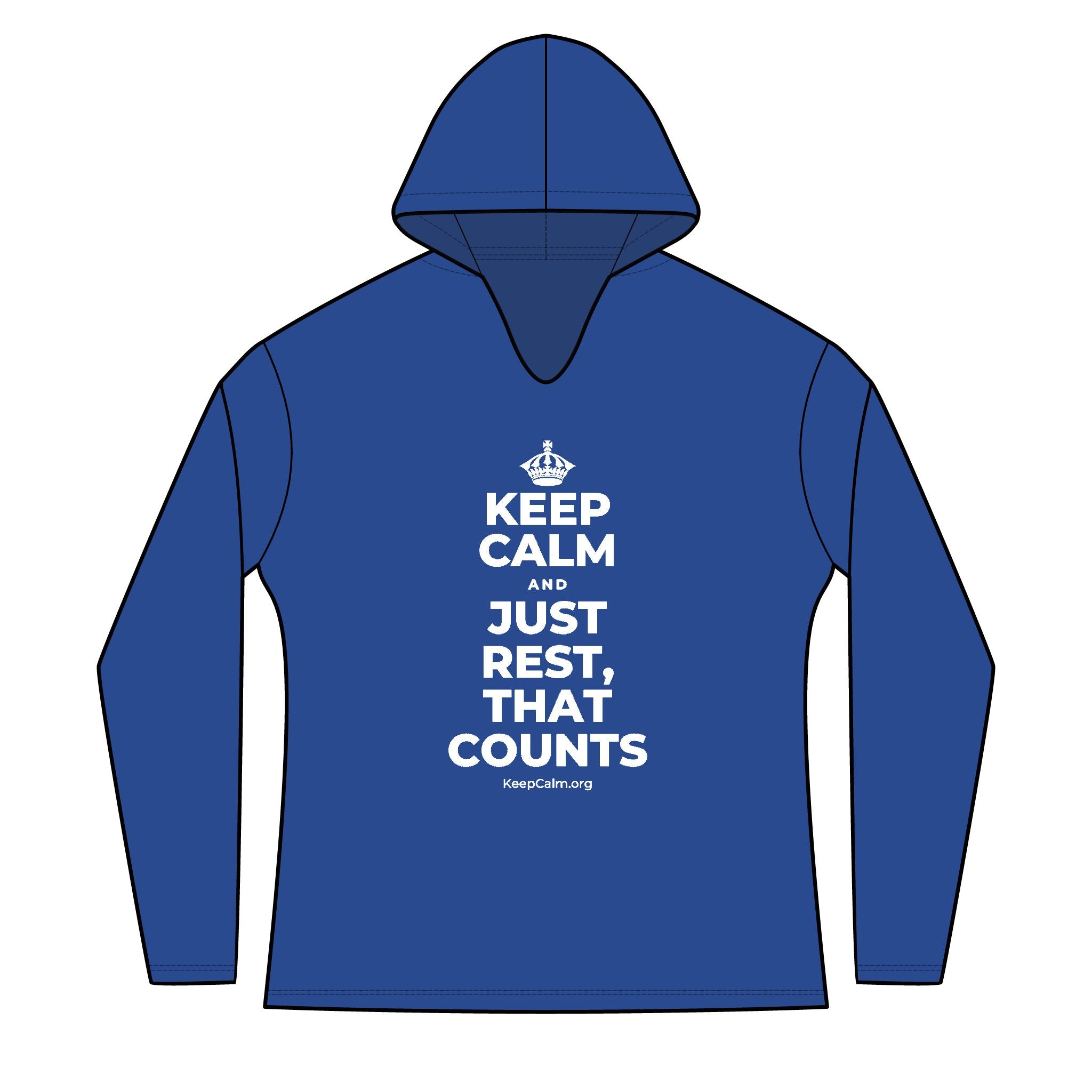 KEEP CALM AND JUST REST, THAT COUNTS Women's Long Sleeve Hoodie