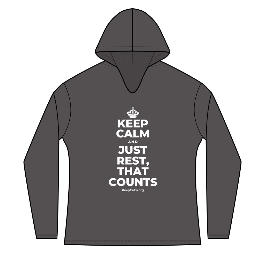 KEEP CALM AND JUST REST, THAT COUNTS Women's Long Sleeve Hoodie