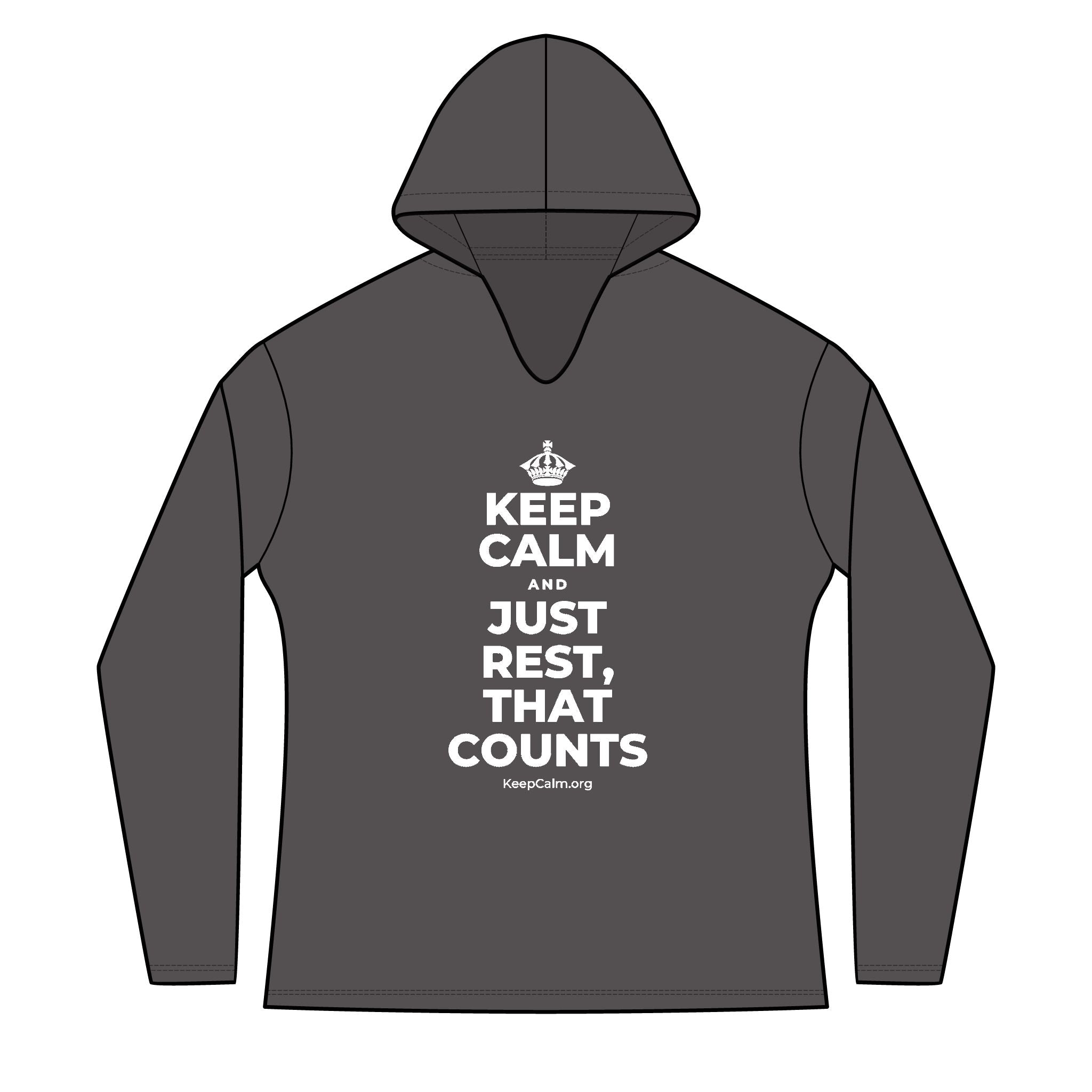 KEEP CALM AND JUST REST, THAT COUNTS Women's Long Sleeve Hoodie