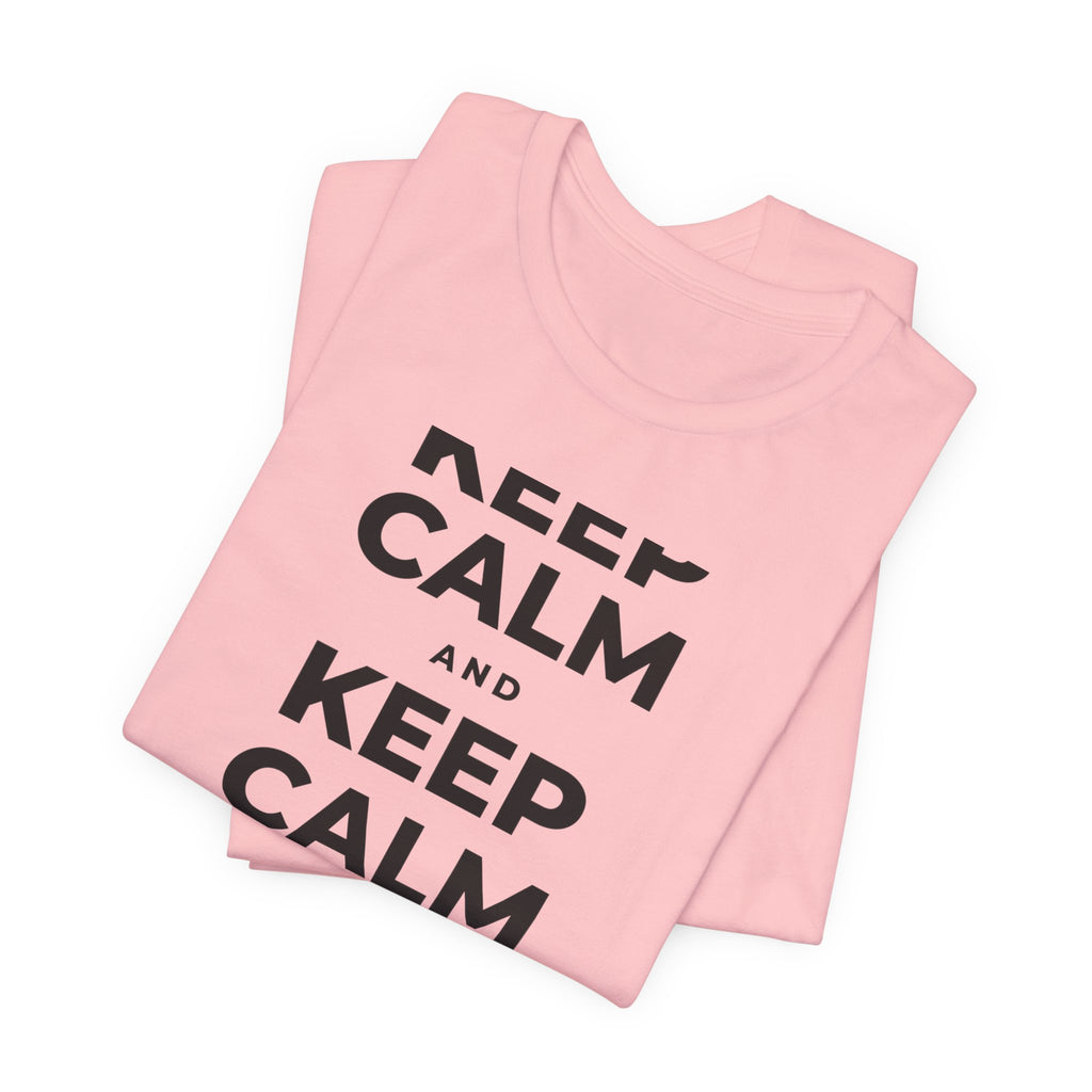 KEEP CALM AND TAKE A WALK T-Shirt (White–Asphalt)