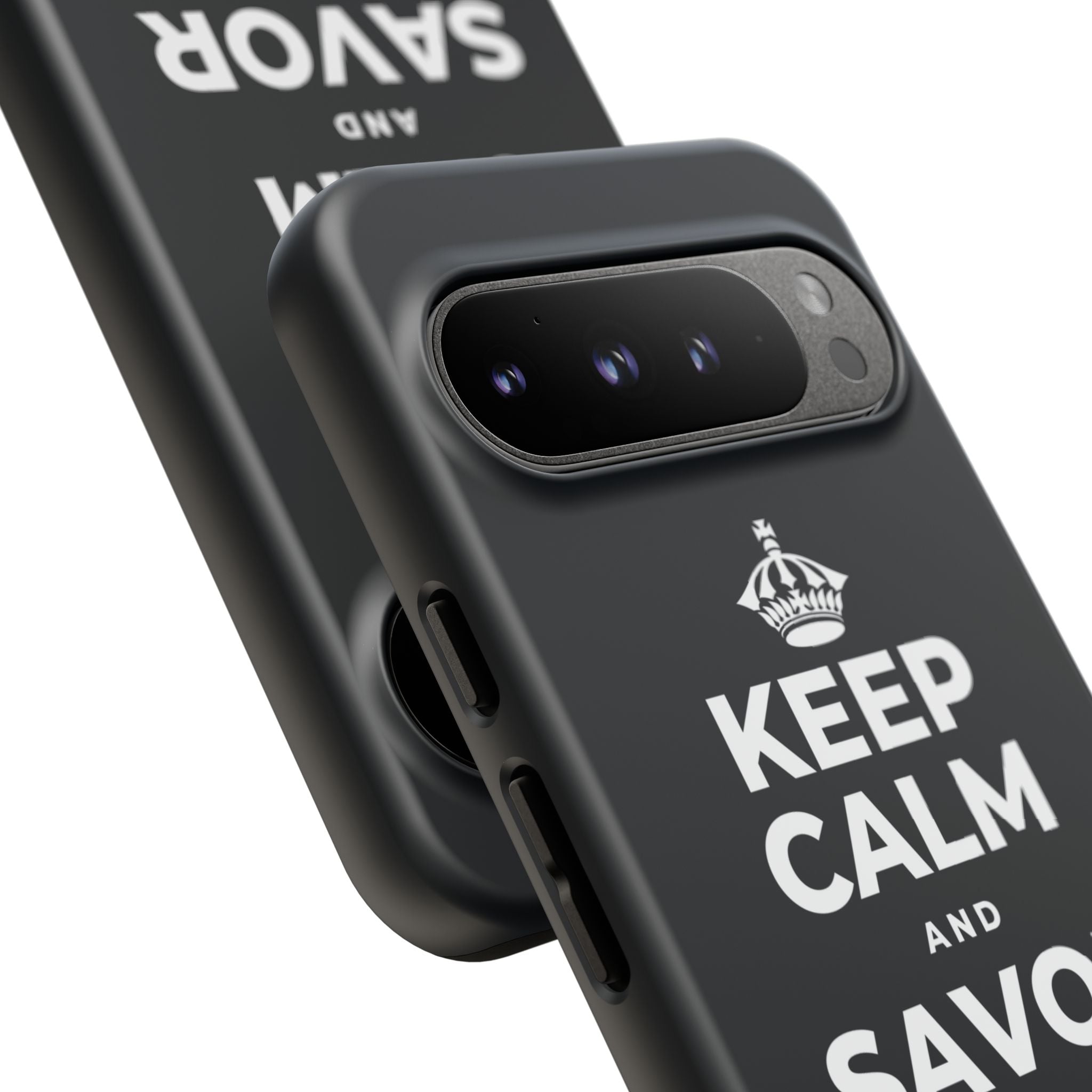 KEEP CALM AND SAVOR THE SMALL JOYS Phone Case (Dark)