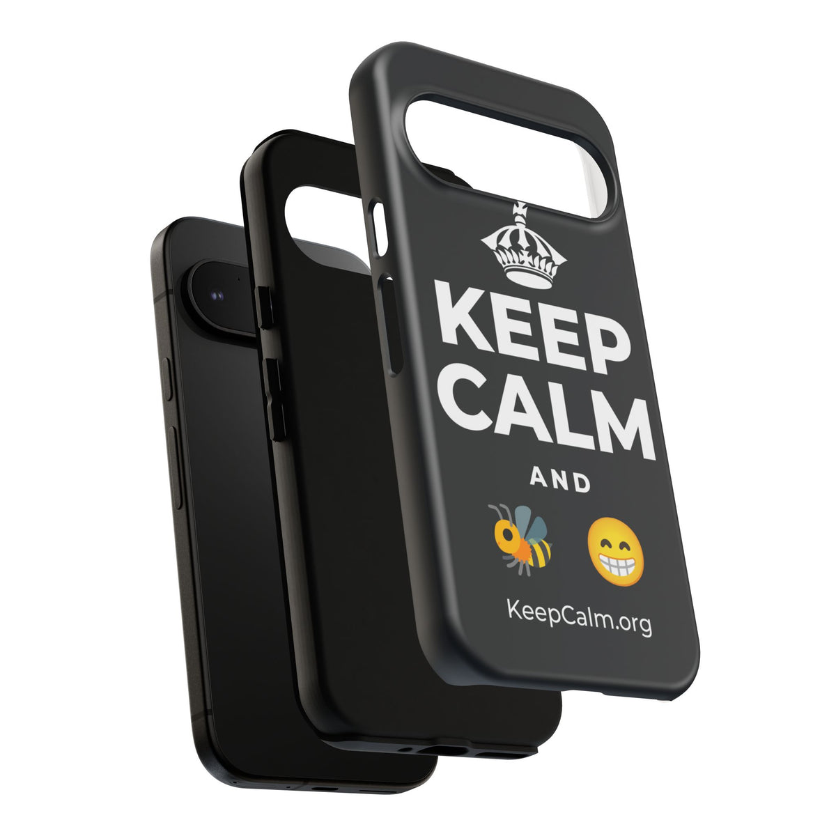 KEEP CALM AND BEE HAPPY Phone Case (Dark)