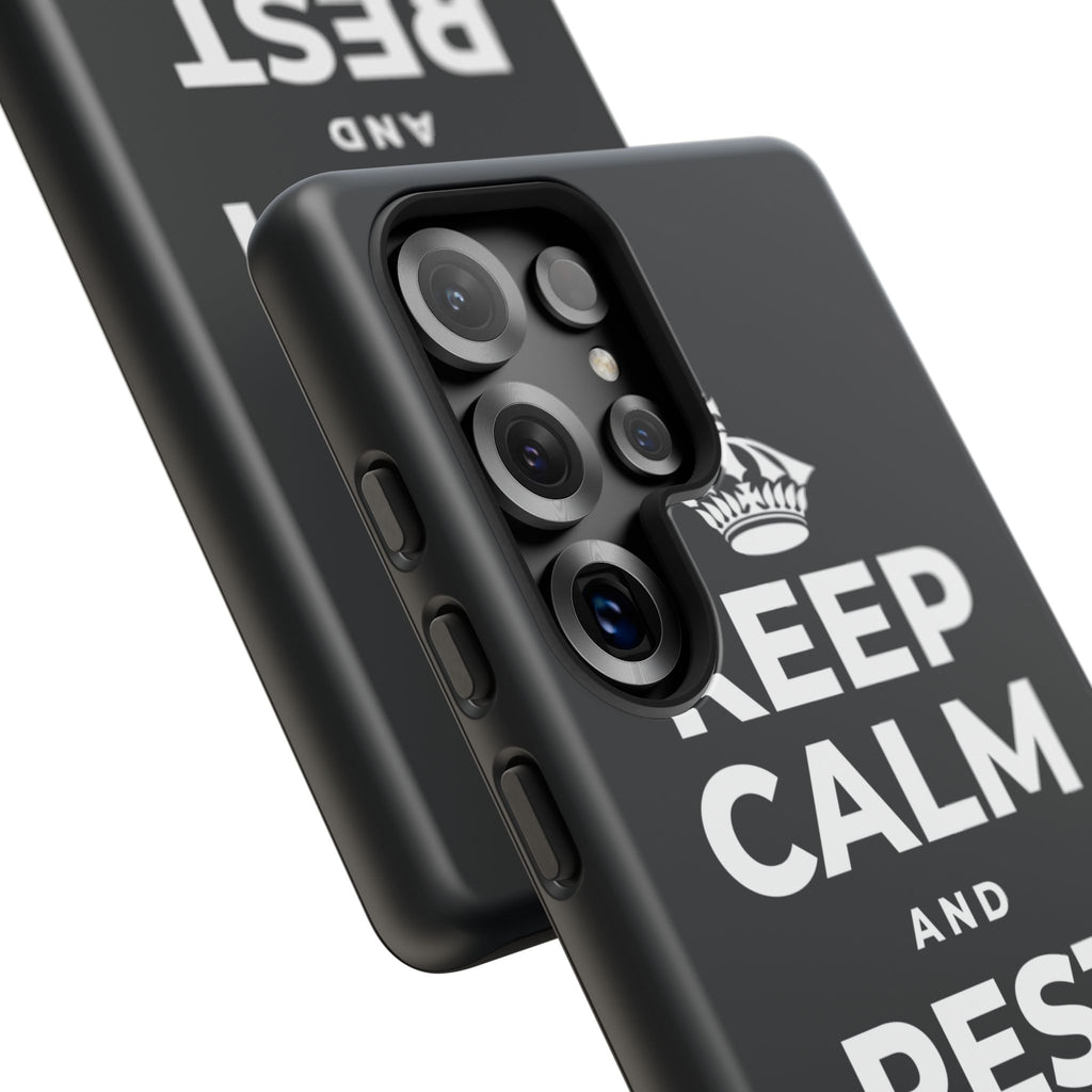 KEEP CALM AND REST YOUR EYES Phone Case (Dark)