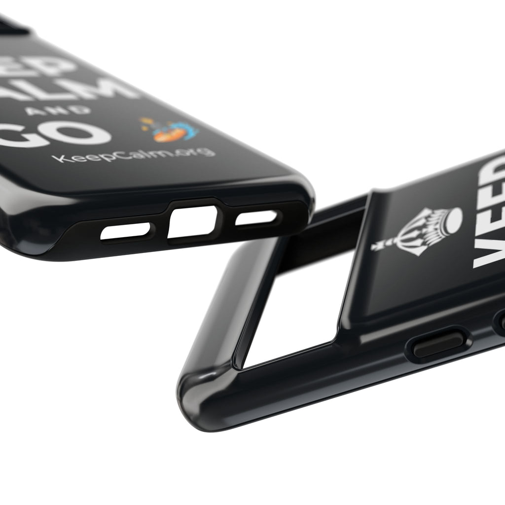 KEEP CALM AND GO 🏄 Phone Case (Dark)