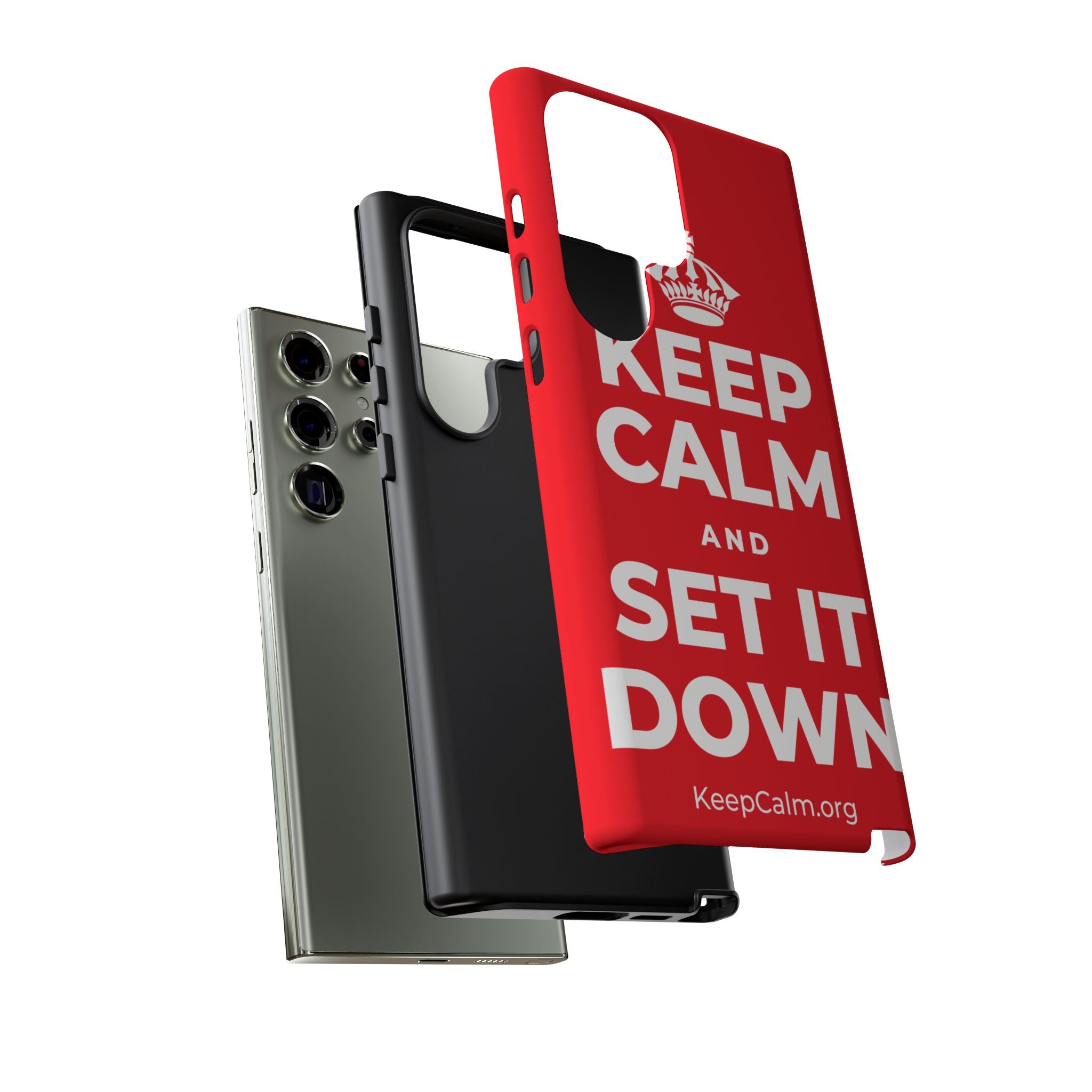 KEEP CALM AND SET IT DOWN Phone Case