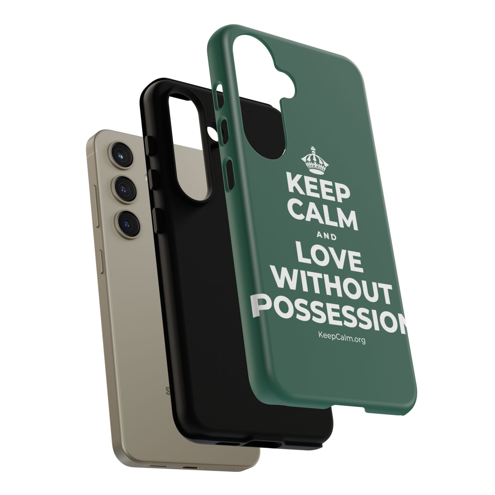 KEEP CALM AND LOVE WITHOUT POSSESSION Phone Case