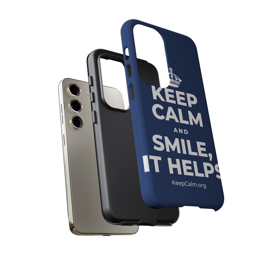 KEEP CALM AND SMILE, IT HELPS Phone Case