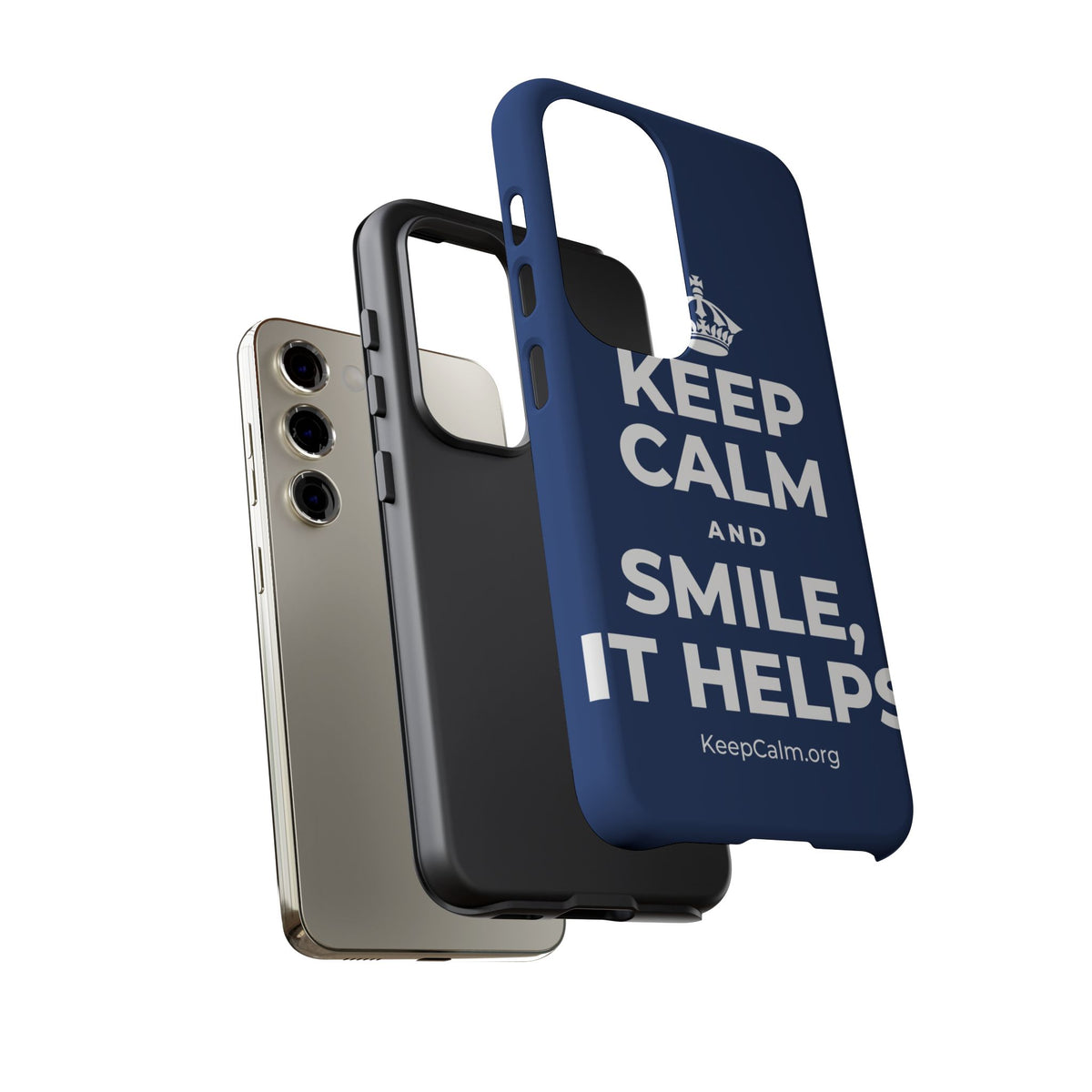 KEEP CALM AND SMILE, IT HELPS Phone Case