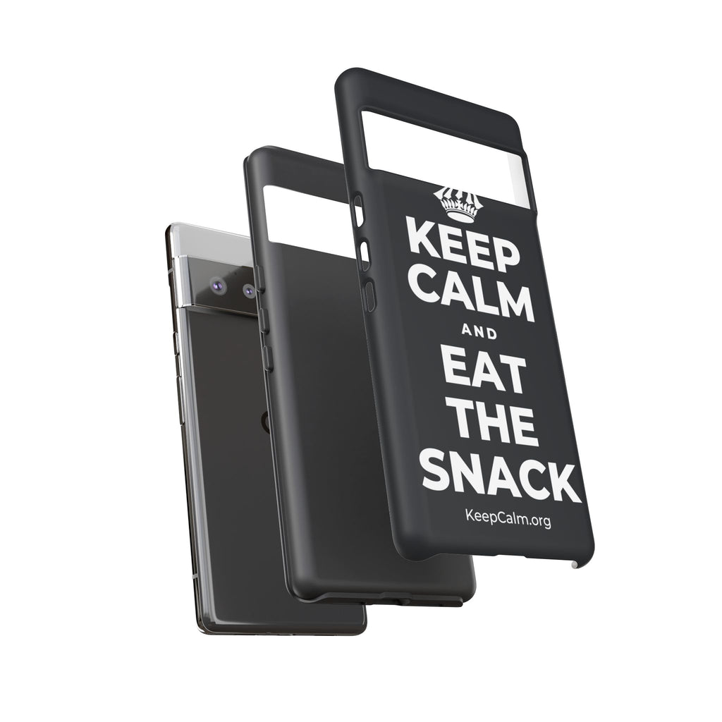 KEEP CALM AND EAT THE SNACK Phone Case (Dark)