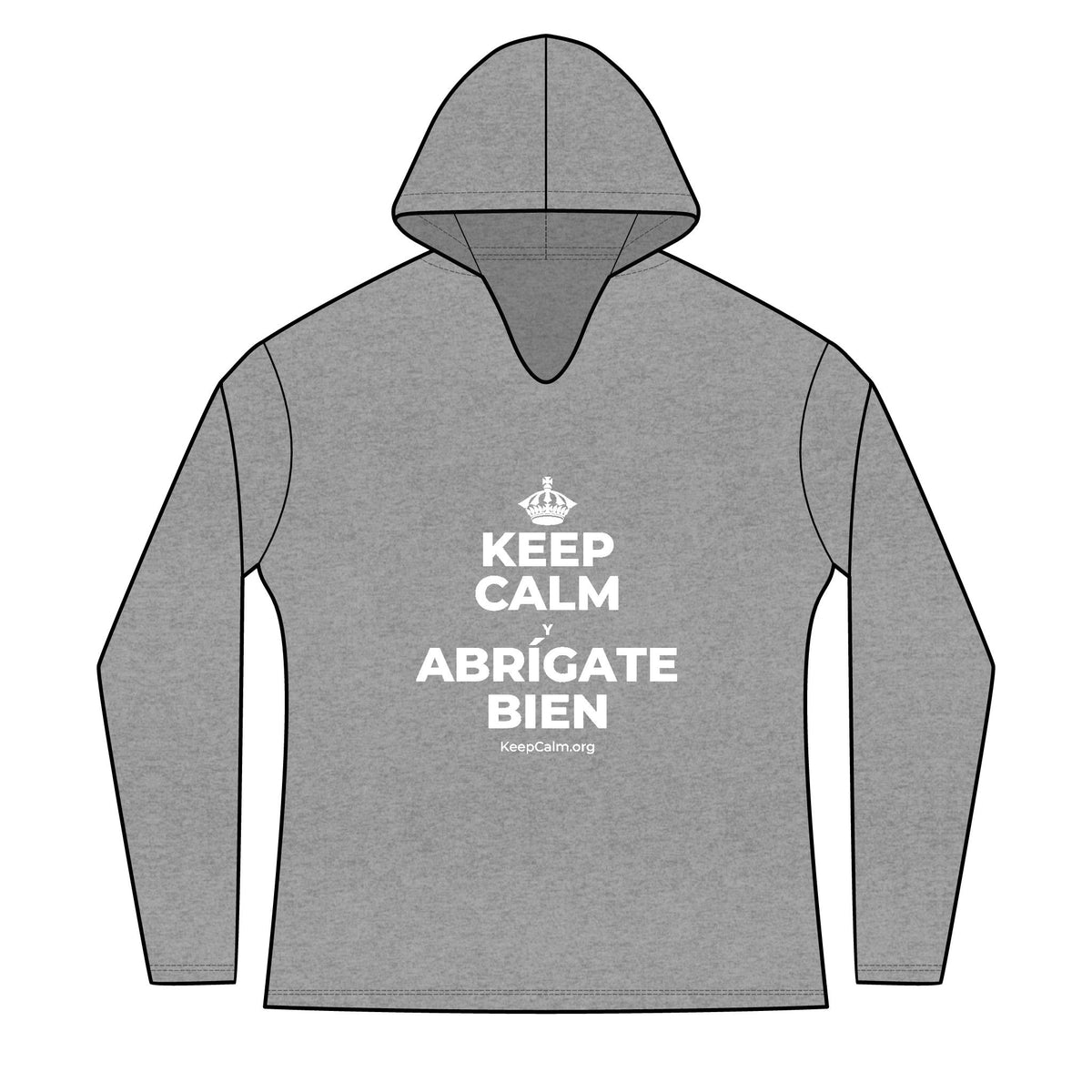 KEEP CALM Y ABRÍGATE BIEN Women's Long Sleeve Hoodie