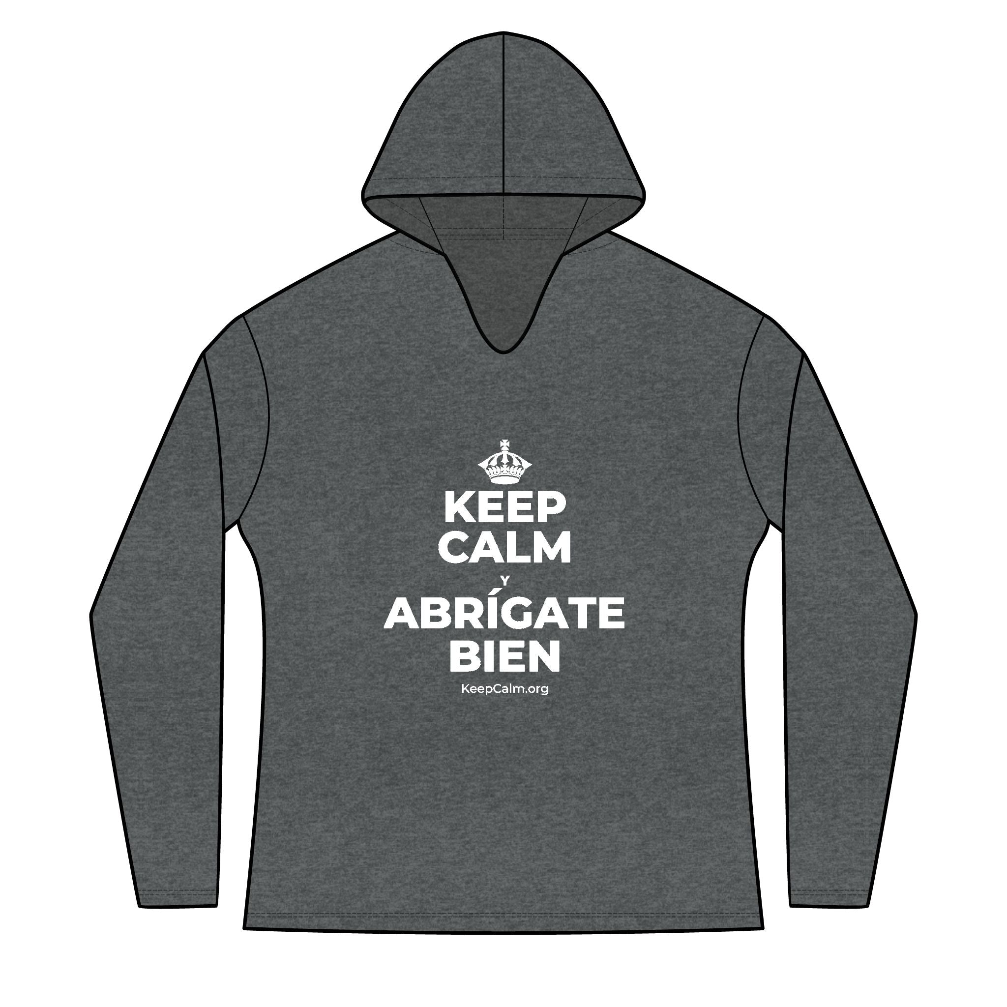 KEEP CALM Y ABRÍGATE BIEN Women's Long Sleeve Hoodie