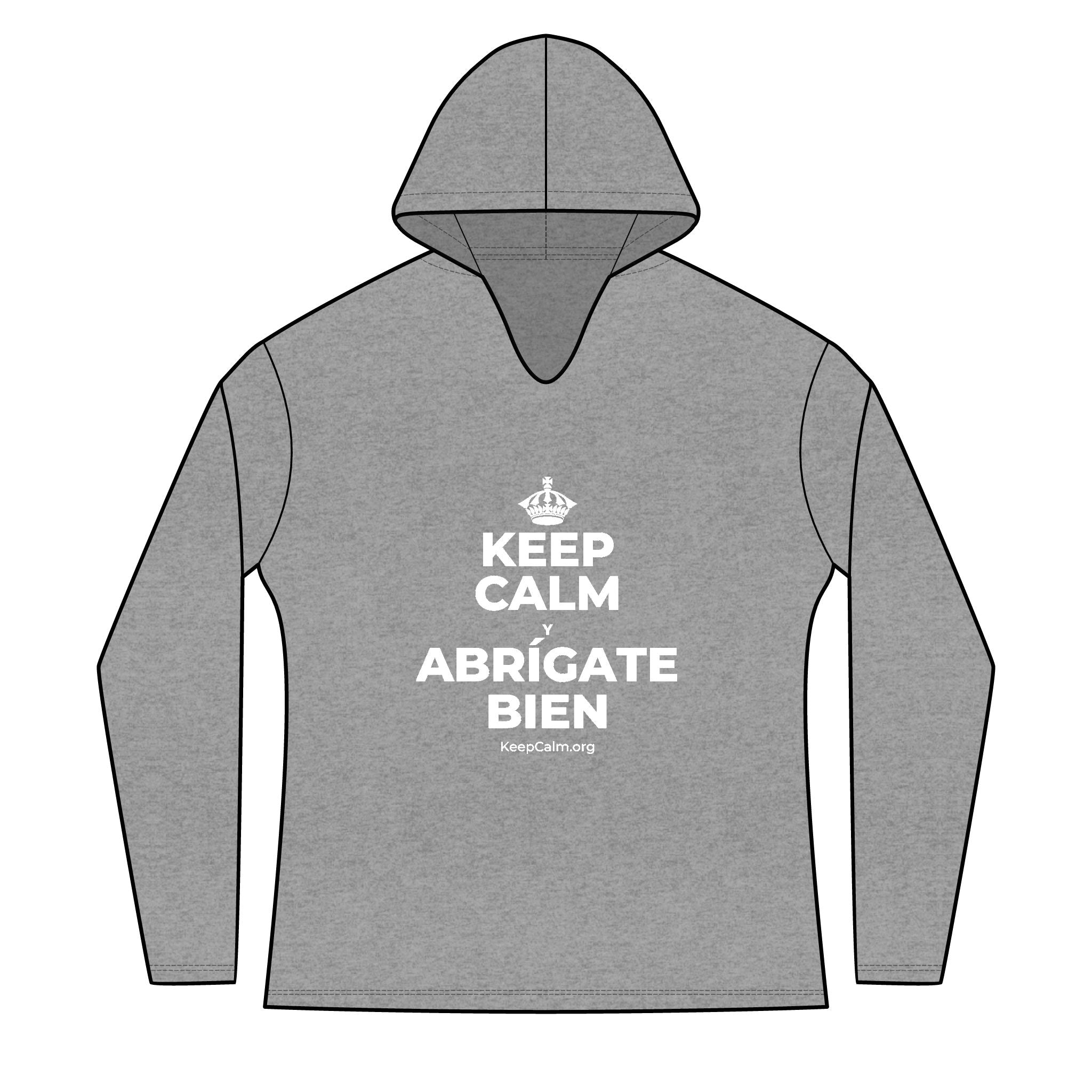 KEEP CALM Y ABRÍGATE BIEN Women's Long Sleeve Hoodie