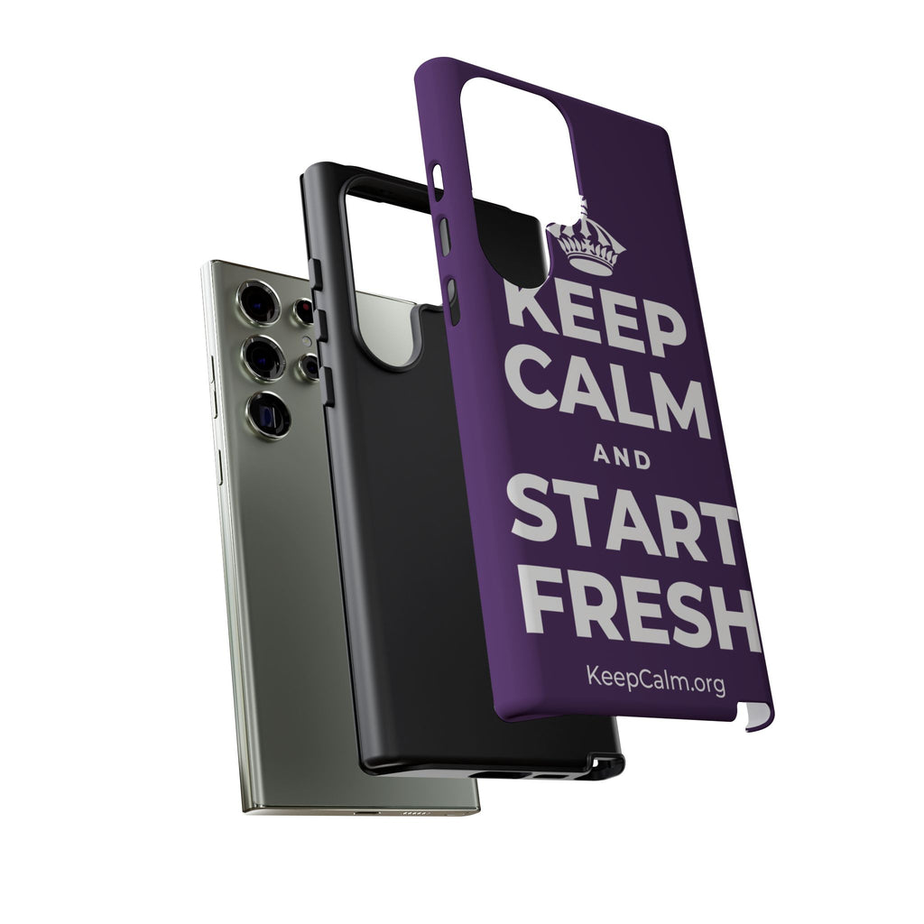 KEEP CALM AND START FRESH Phone Case