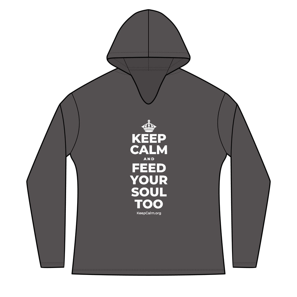 KEEP CALM AND FEED YOUR SOUL TOO Women's Long Sleeve Hoodie