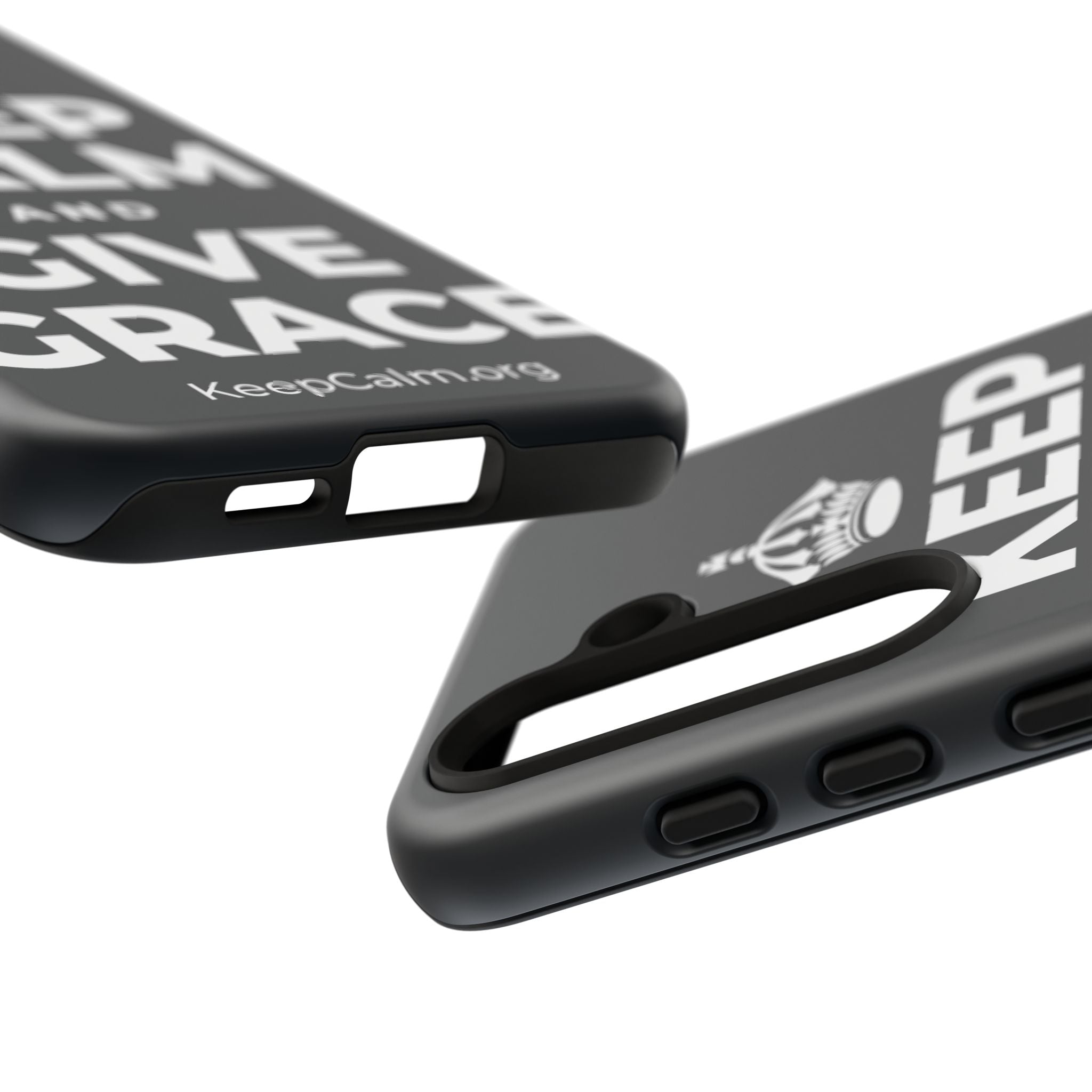 KEEP CALM AND GIVE GRACE Phone Case (Dark)