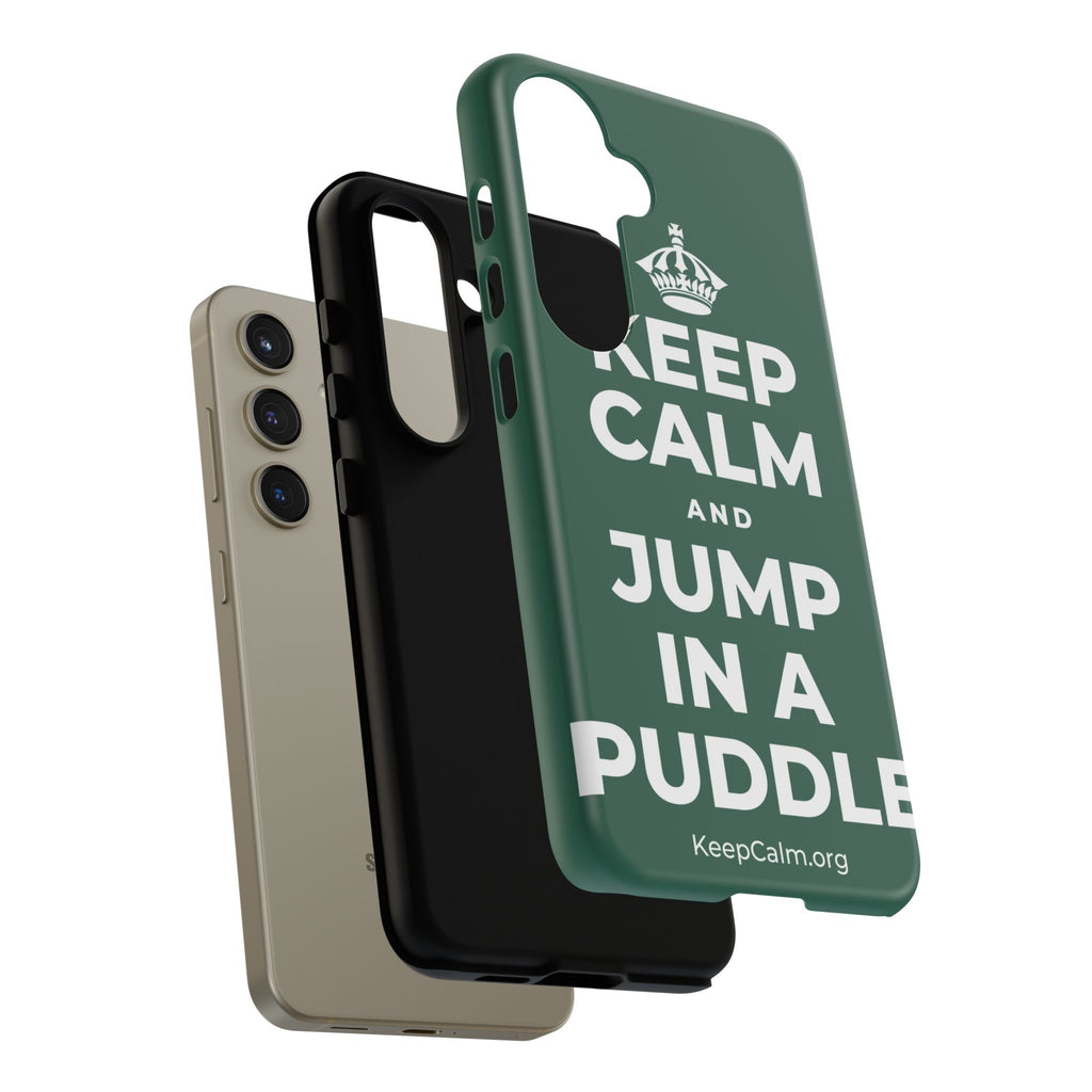 KEEP CALM AND JUMP IN A PUDDLE Phone Case