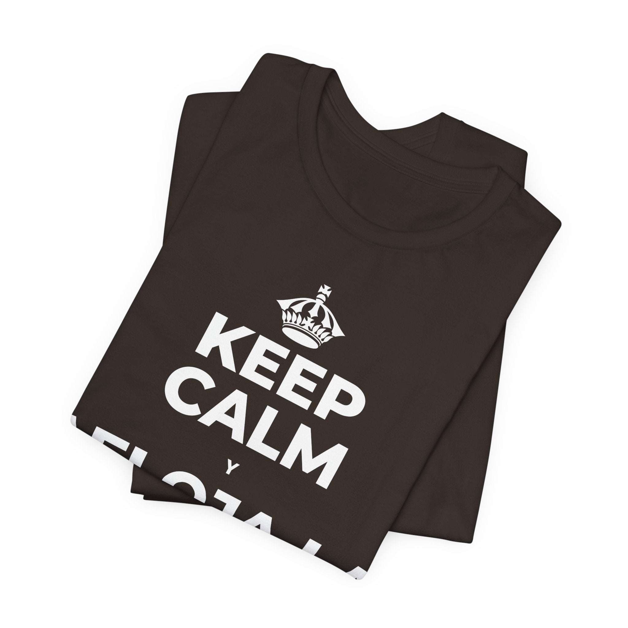 KEEP CALM Y AFLOJA LA MANDÍBULA T-Shirt (Soft Cream–Heather Mauve)