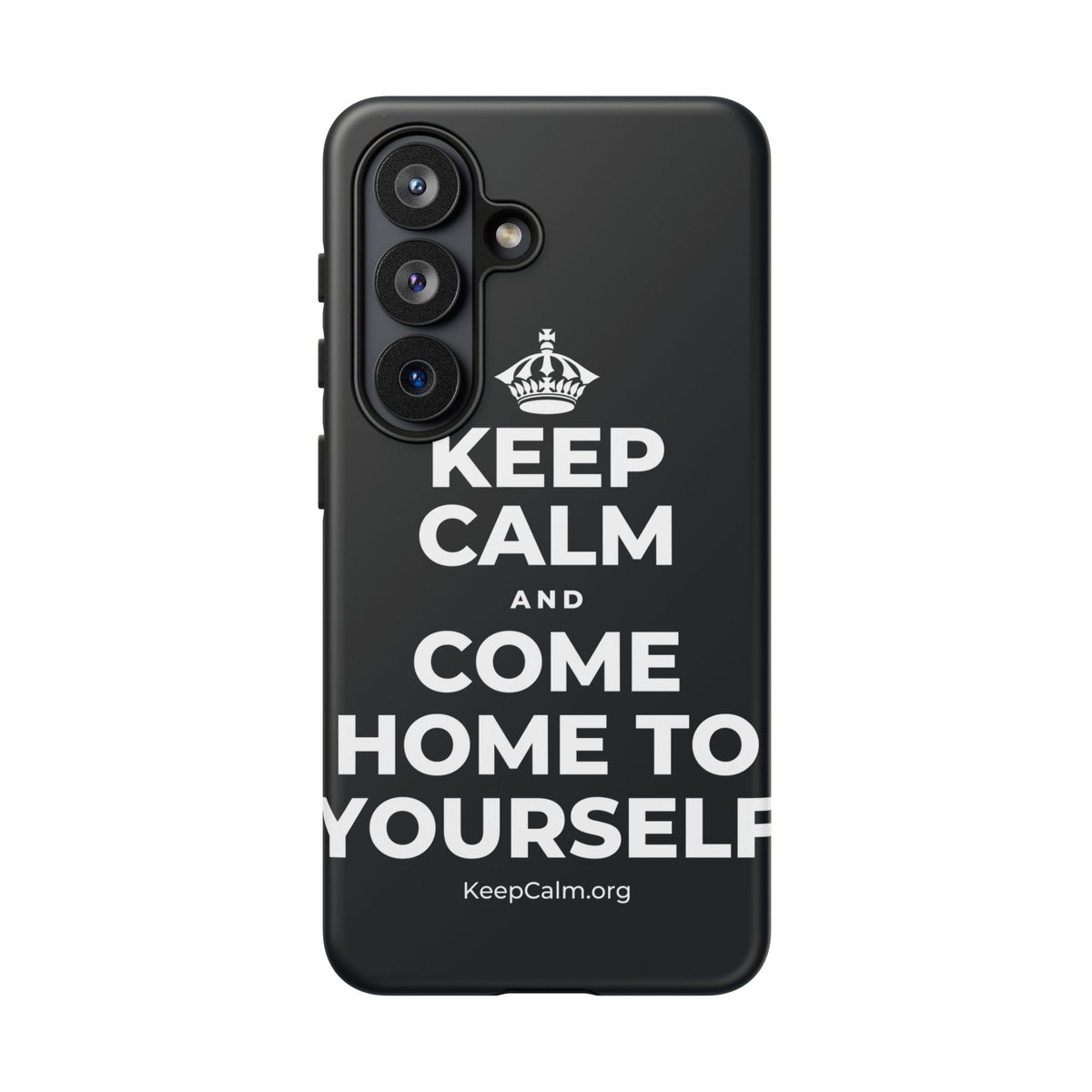 KEEP CALM AND COME HOME TO YOURSELF Phone Case (Dark)