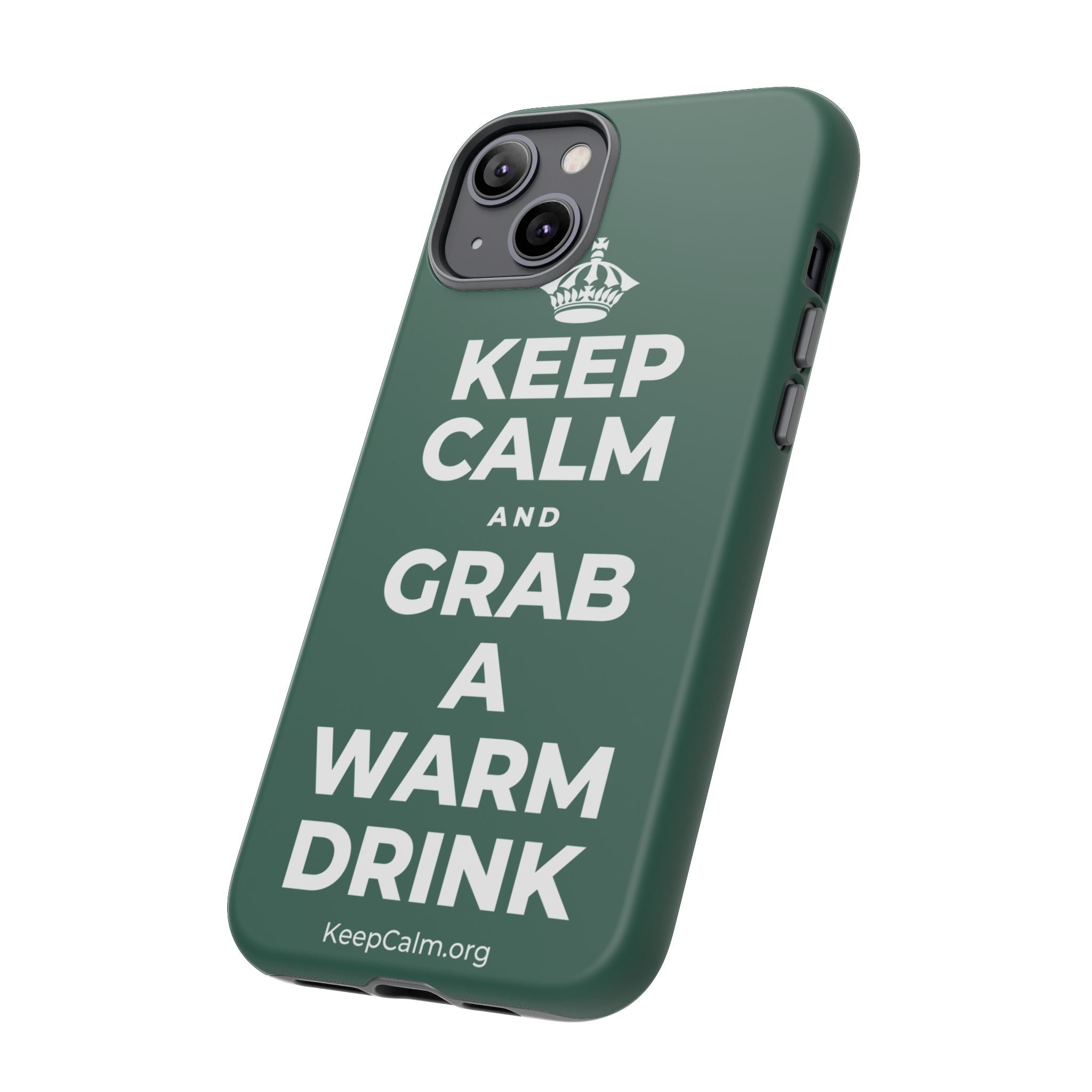 KEEP CALM AND GRAB A WARM DRINK Phone Case