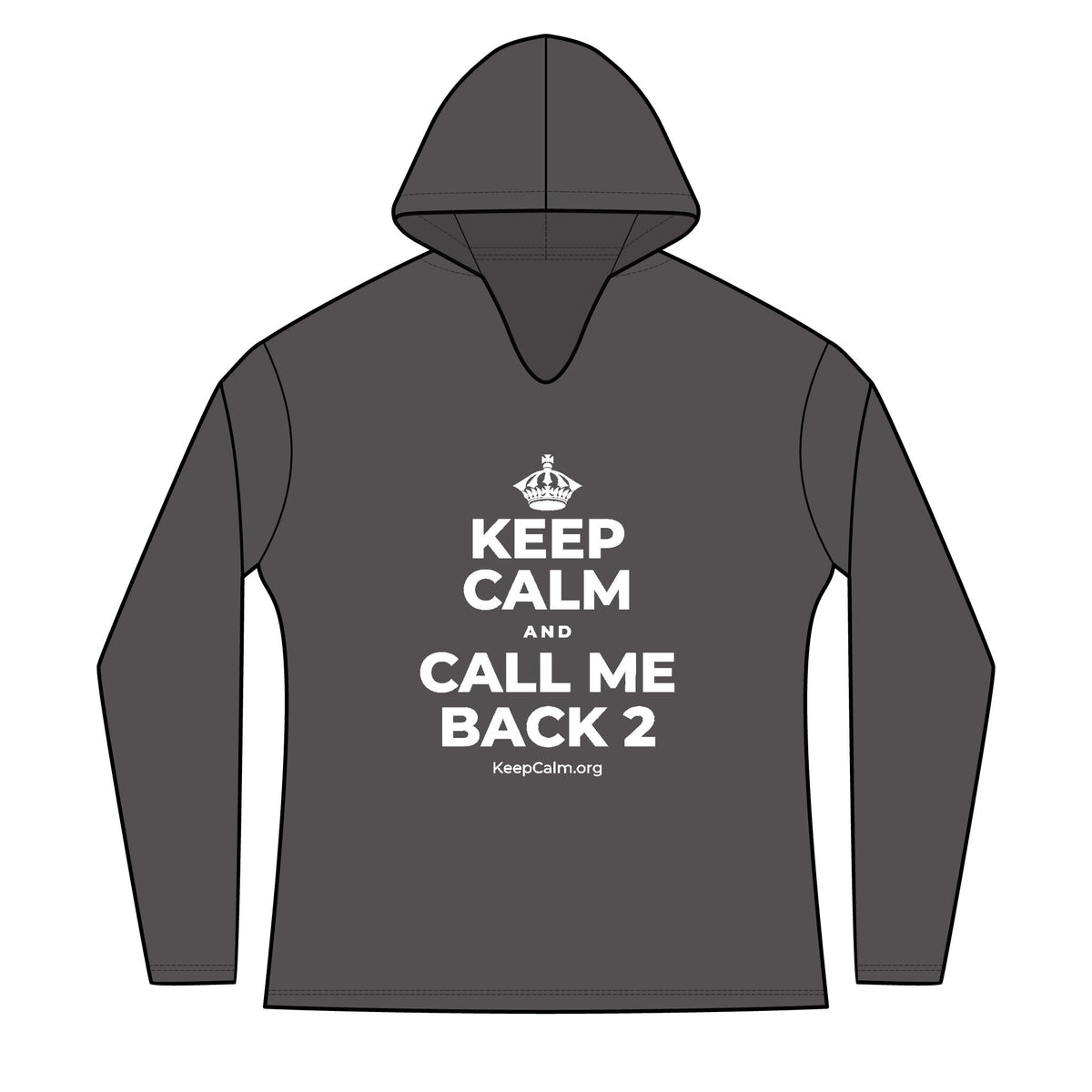 KEEP CALM AND CALL ME BACK 2 Women's Long Sleeve Hoodie