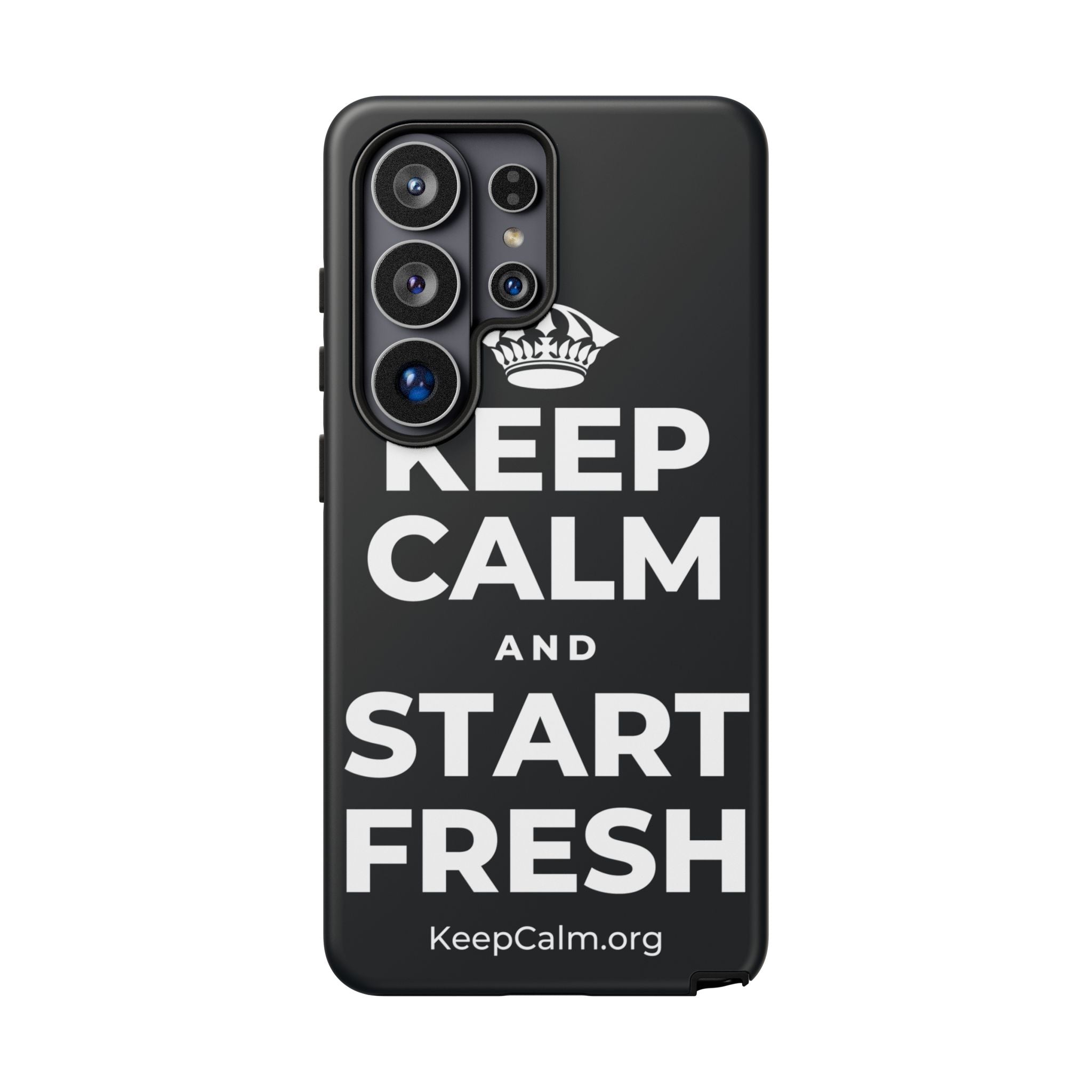 KEEP CALM AND START FRESH Phone Case (Dark)