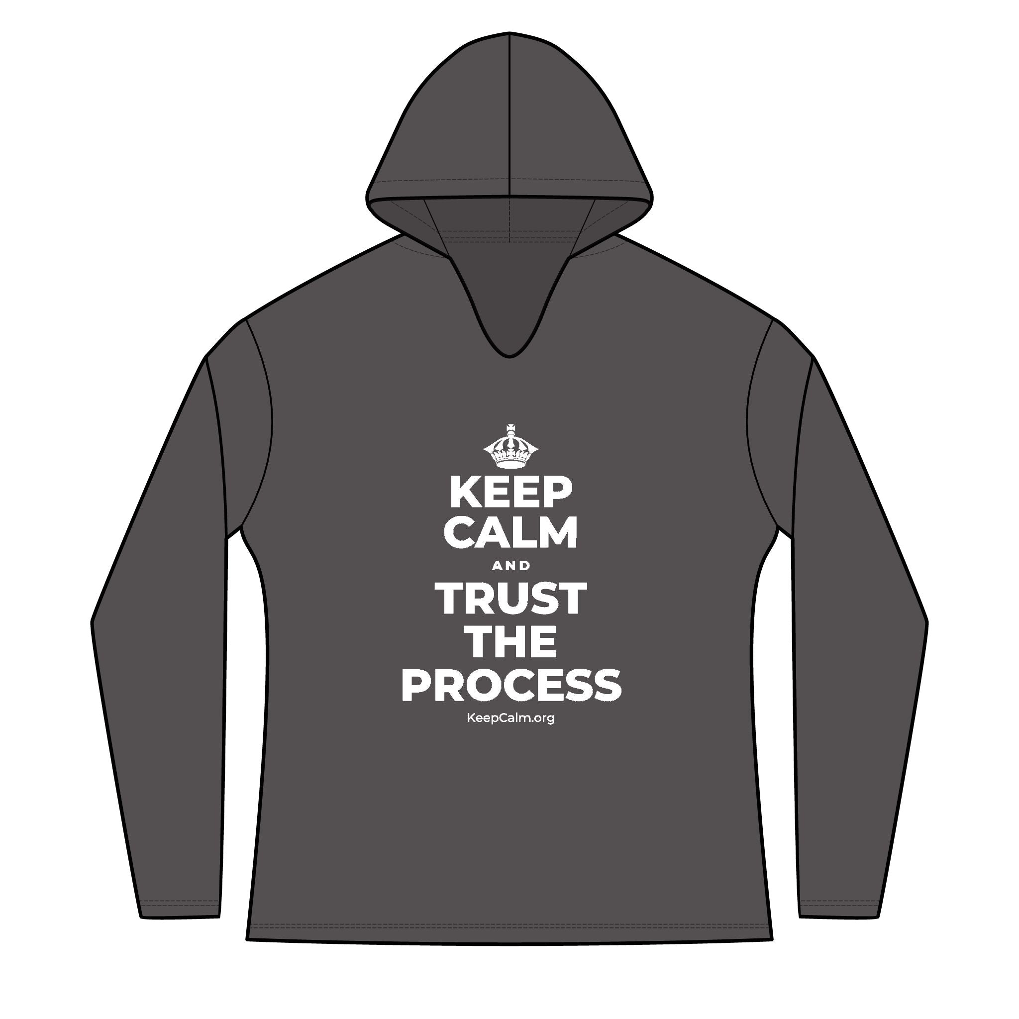 KEEP CALM AND TRUST THE PROCESS Women's Long Sleeve Hoodie