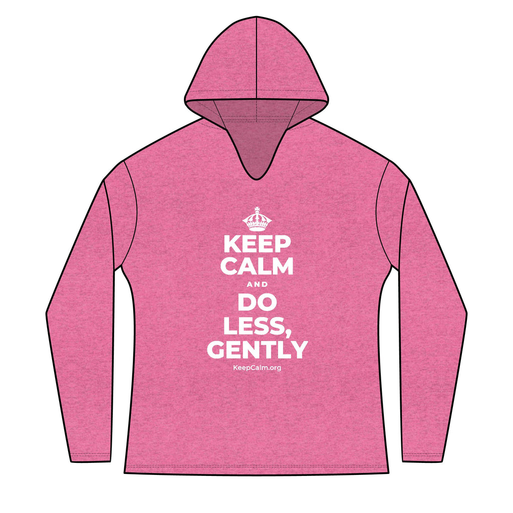 KEEP CALM AND DO LESS, GENTLY Women's Long Sleeve Hoodie