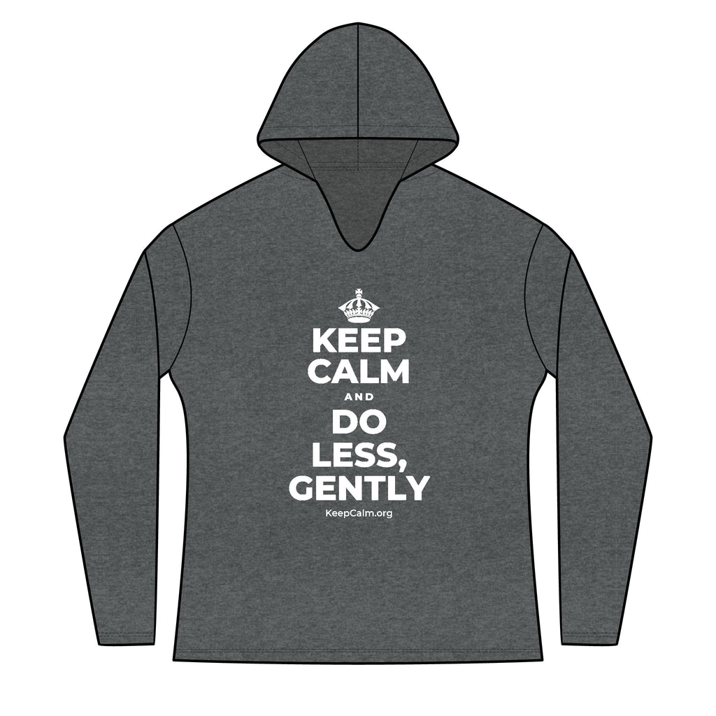 KEEP CALM AND DO LESS, GENTLY Women's Long Sleeve Hoodie