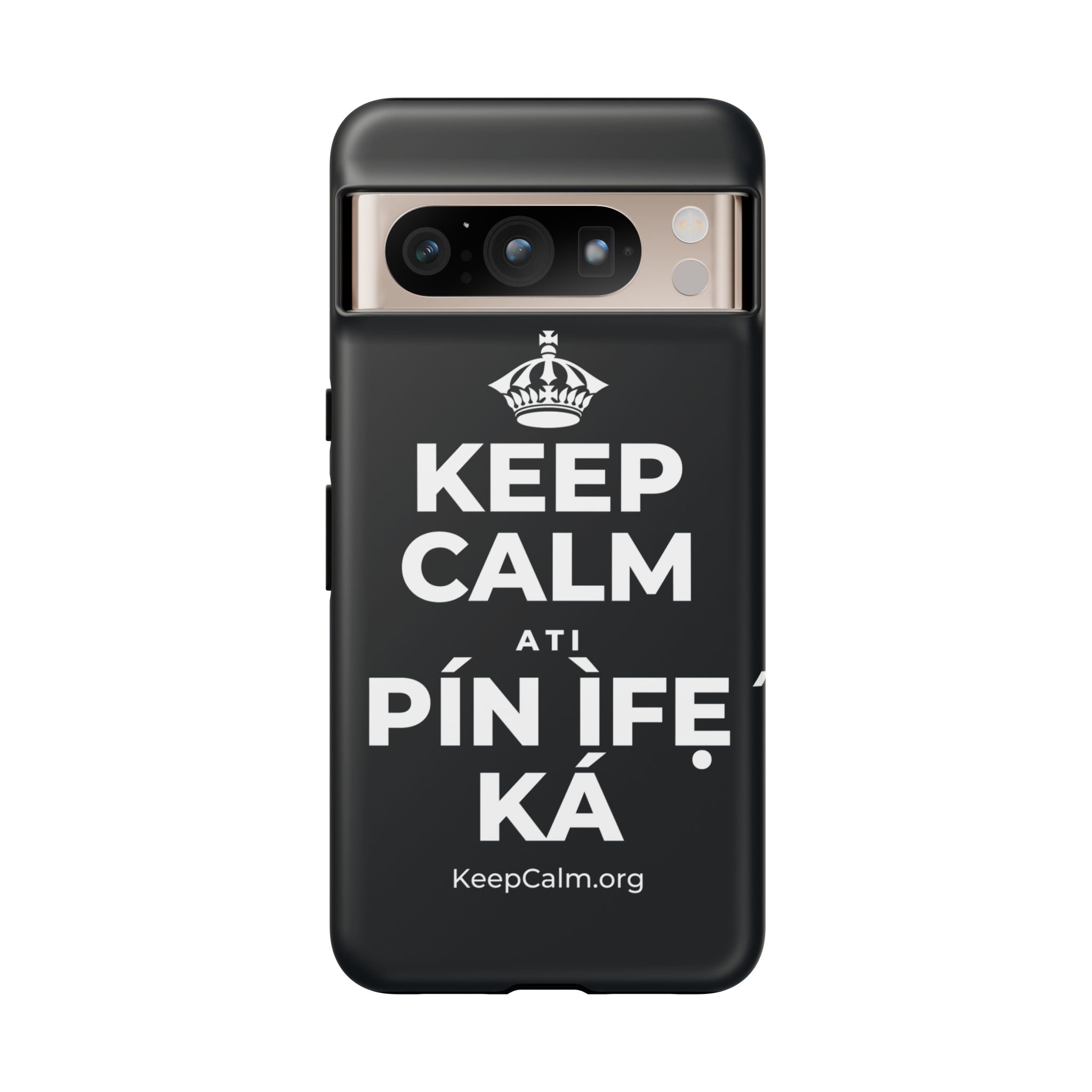 KEEP CALM ATI PÍN ÌFẸ́ KÁ Phone Case (Dark)