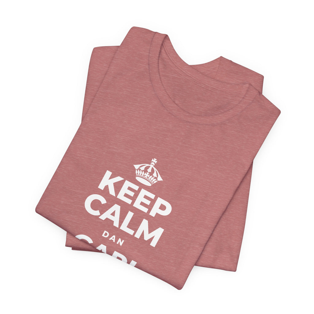KEEP CALM DAN CARI HANGAT DI HAL KECIL T-Shirt (Soft Cream–Heather Mauve)