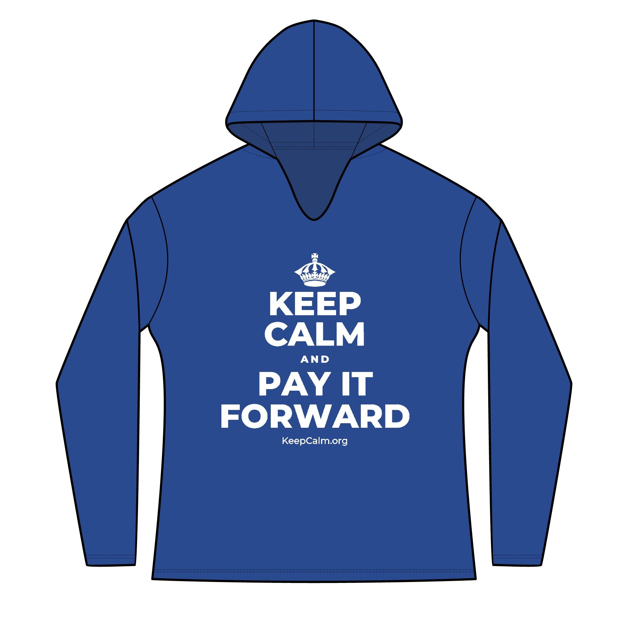 KEEP CALM AND PAY IT FORWARD Women's Long Sleeve Hoodie