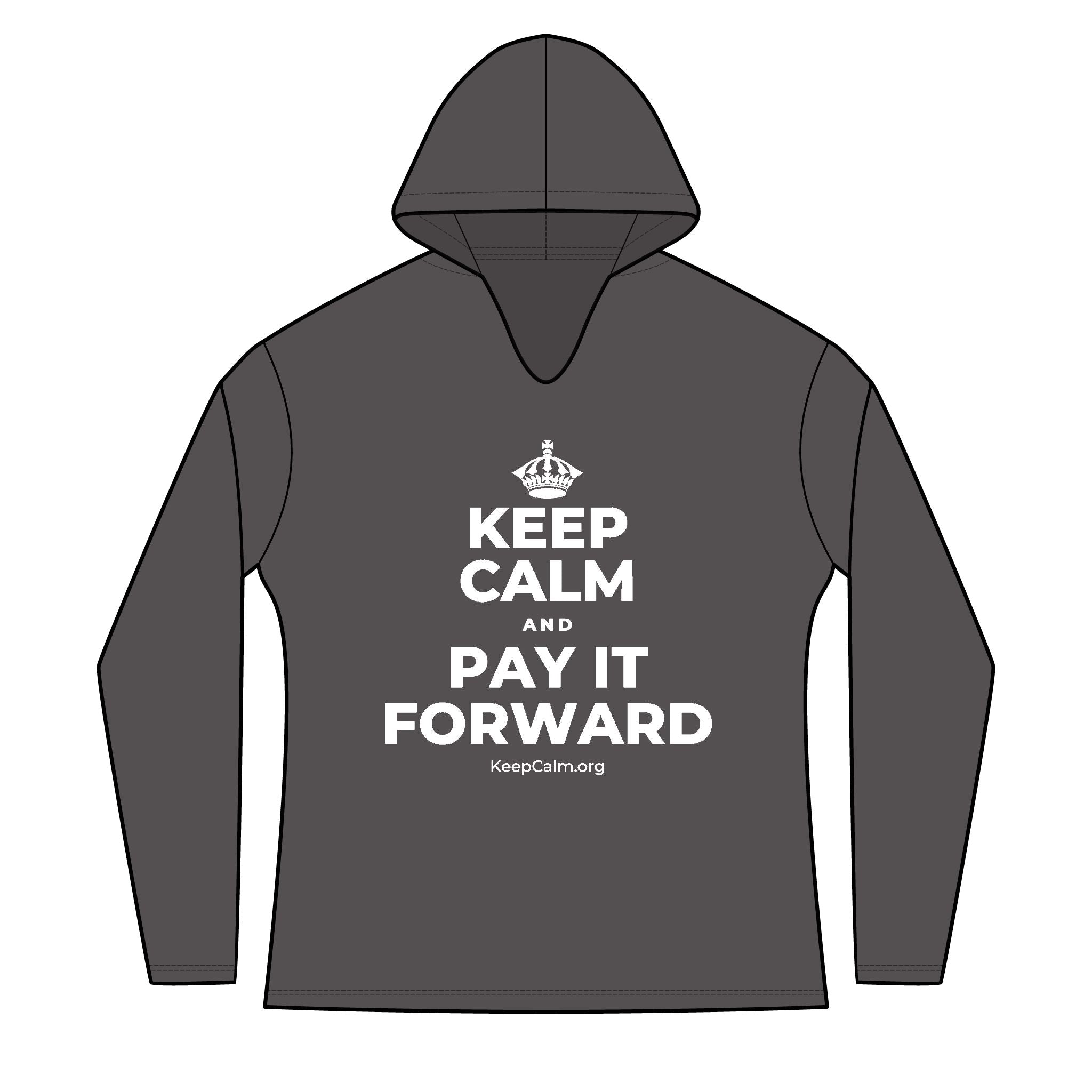 KEEP CALM AND PAY IT FORWARD Women's Long Sleeve Hoodie