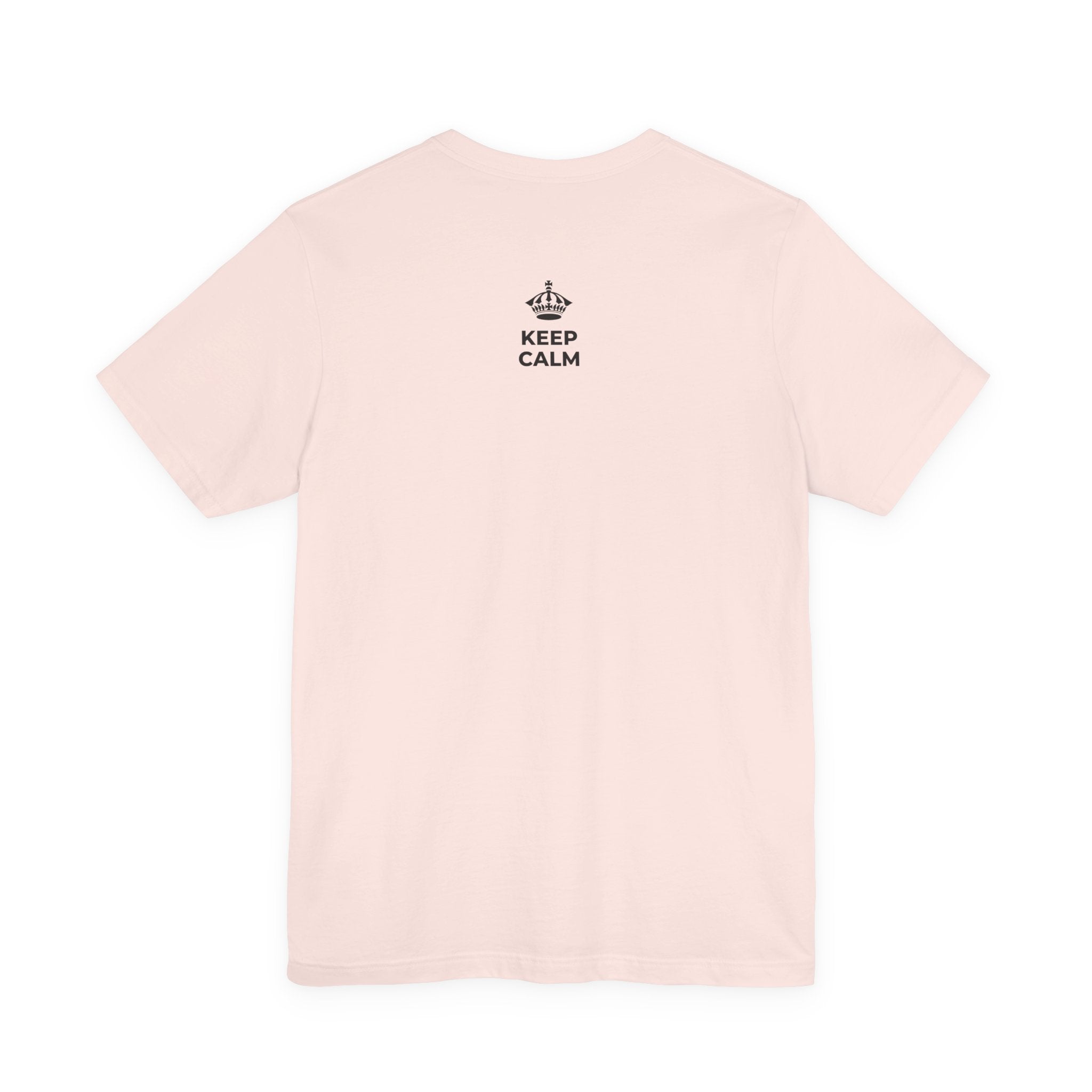 KEEP CALM AND RISE EARLY T-Shirt (Soft Cream–Heather Mauve)
