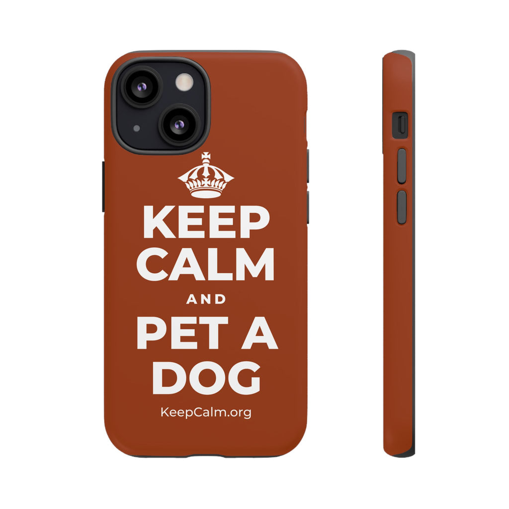 KEEP CALM AND PET A DOG Phone Case