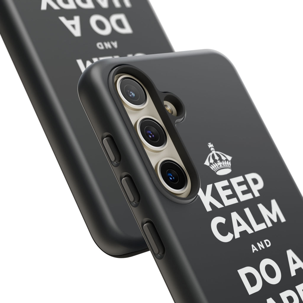KEEP CALM AND DO A HAPPY LITTLE DANCE Phone Case (Dark)