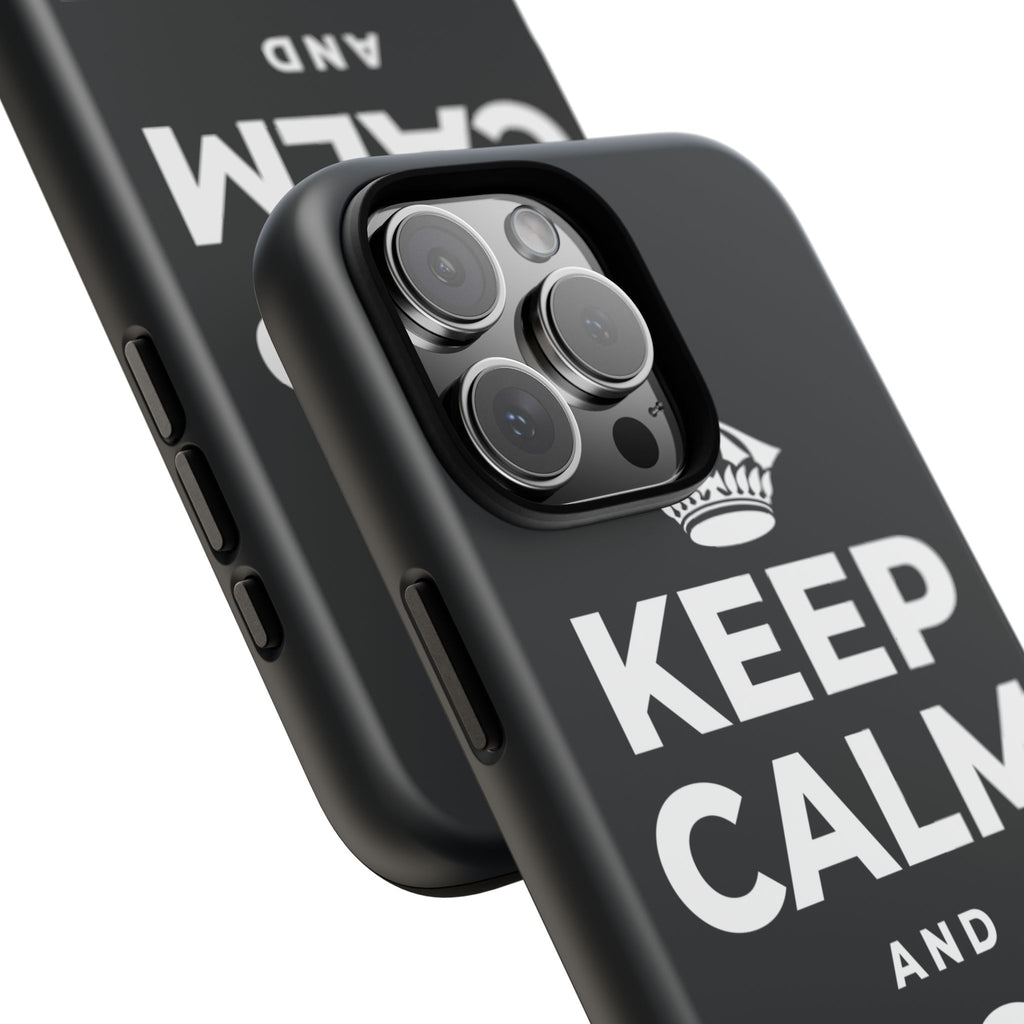 KEEP CALM AND BEGIN AGAIN Phone Case (Dark)