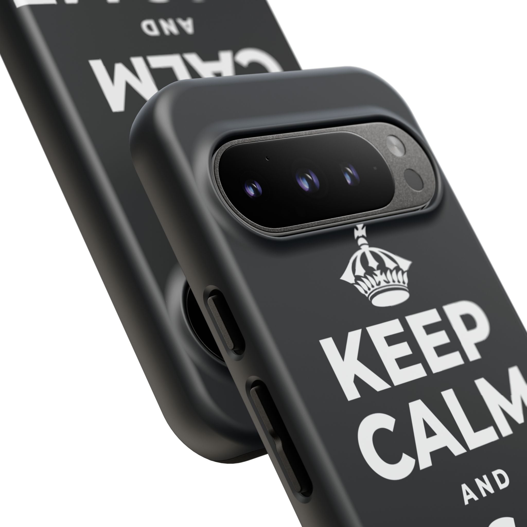 KEEP CALM AND KISS ME AGAIN Phone Case (Dark)