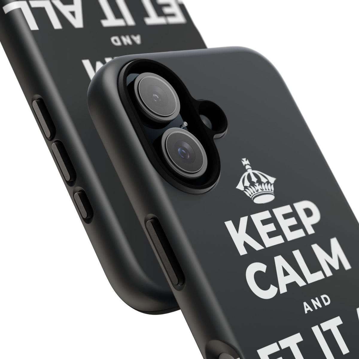KEEP CALM AND LET IT ALL FALL AWAY Phone Case (Dark)
