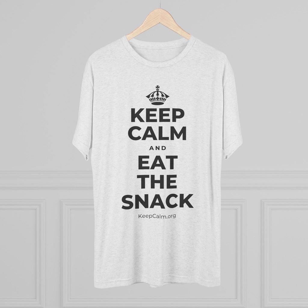 KEEP CALM AND EAT THE SNACK Tri-Blend Tee