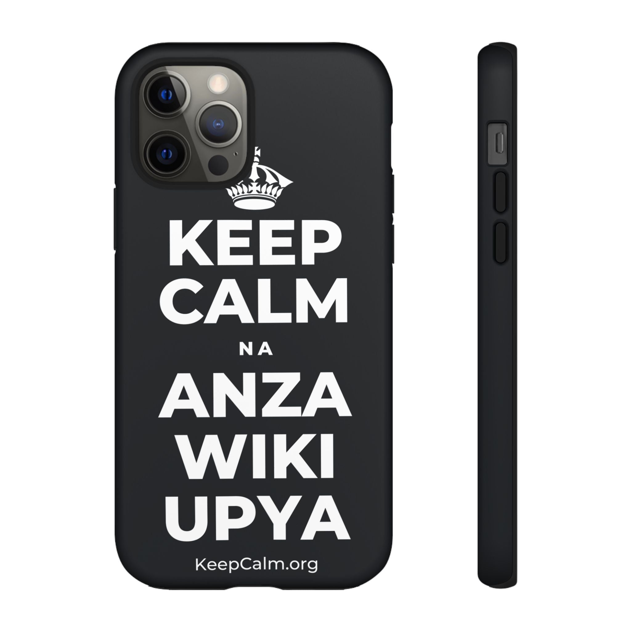 KEEP CALM NA ANZA WIKI UPYA Phone Case (Dark)
