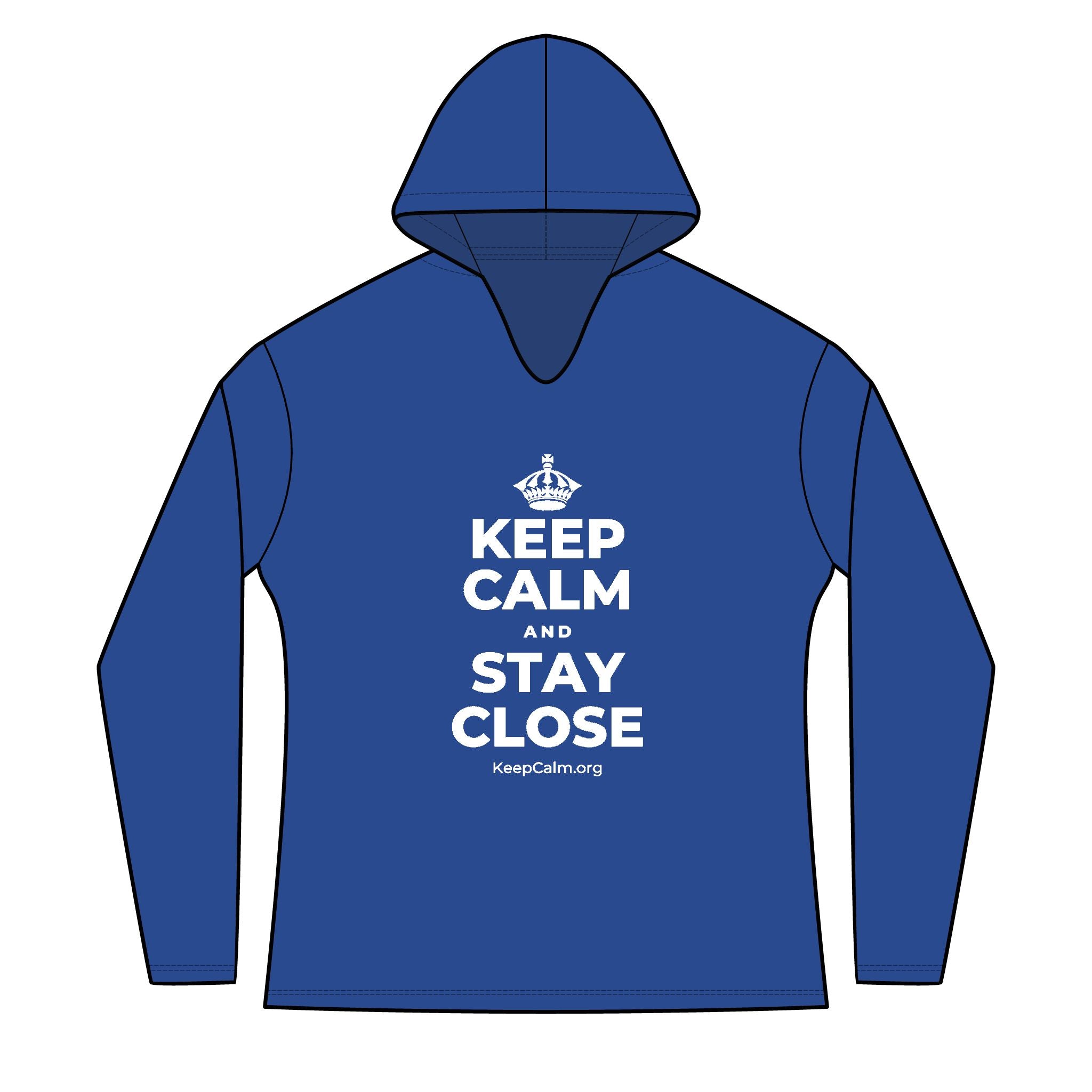 KEEP CALM AND STAY CLOSE Women's Long Sleeve Hoodie