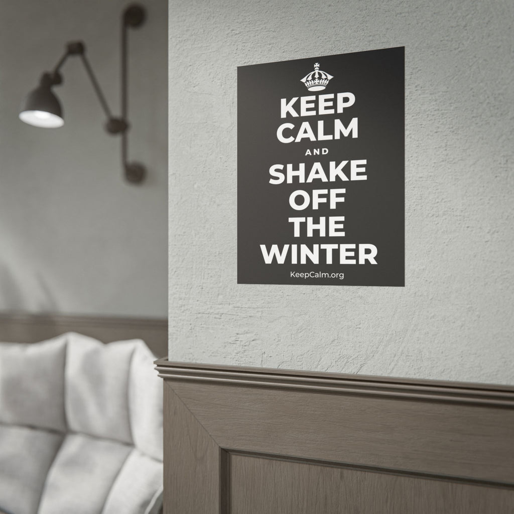 KEEP CALM AND SHAKE OFF THE WINTER Poster