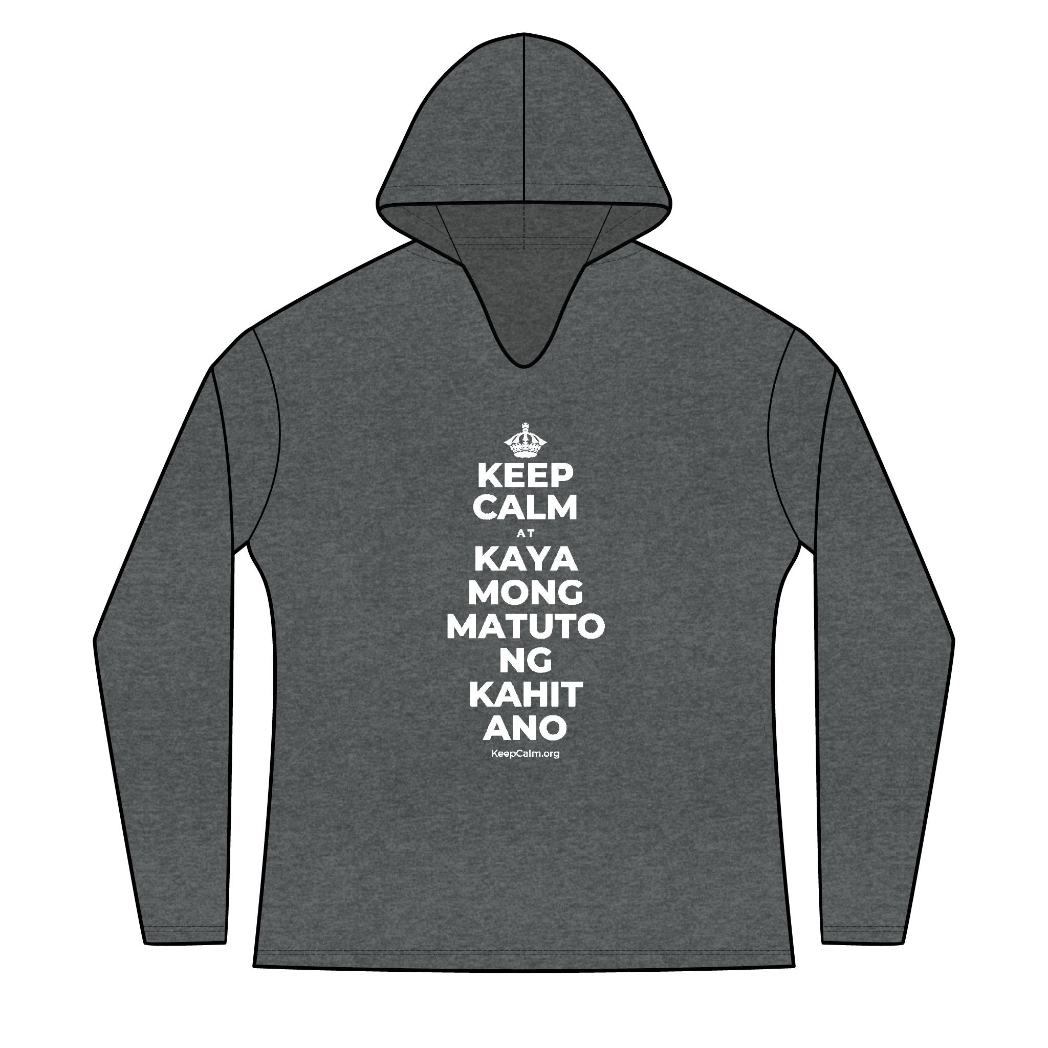 KEEP CALM AT KAYA MONG MATUTO NG KAHIT ANO Women's Long Sleeve Hoodie